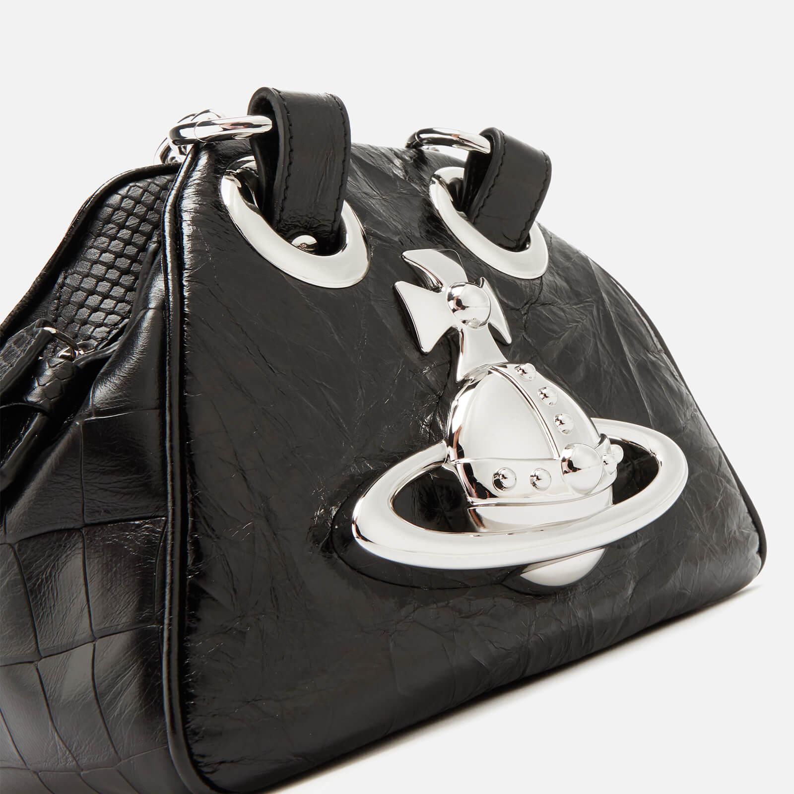 Vivienne Westwood Leather Archive Orb Yasmine Bag in Black Lyst