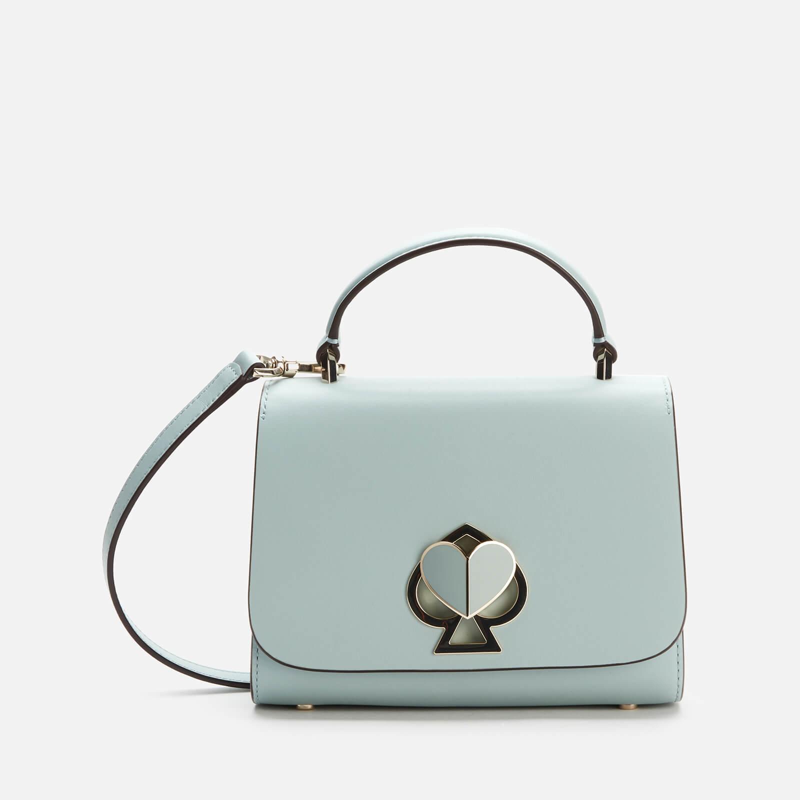 Kate Spade Leather Nicola Twistlock Small Top Handle Bag in Blue - Lyst