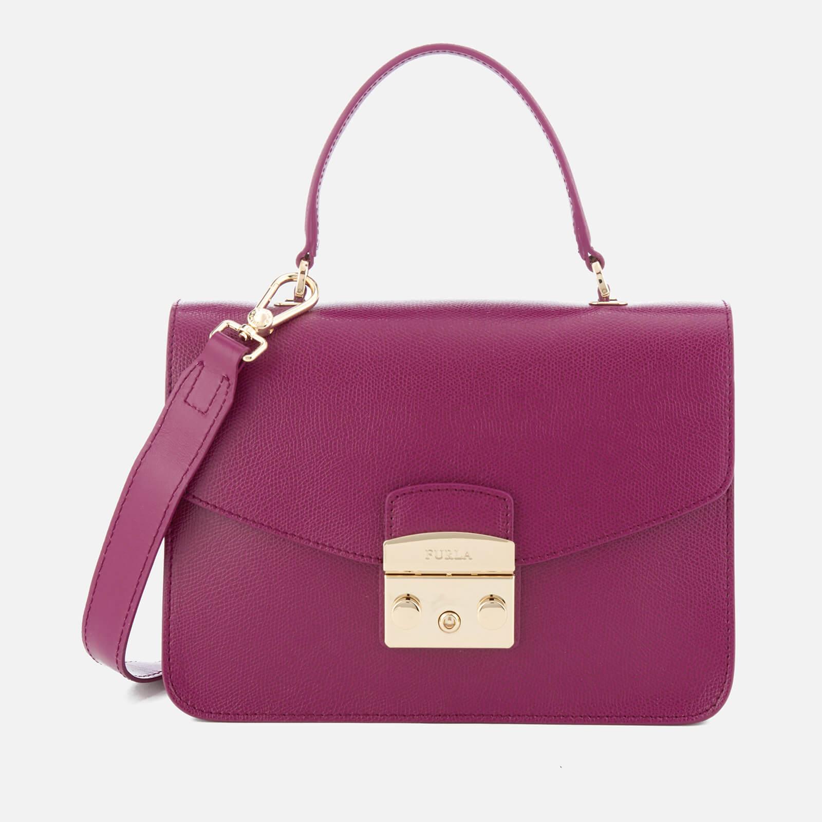 Lyst Furla Metropolis Small Top Handle Bag In Purple