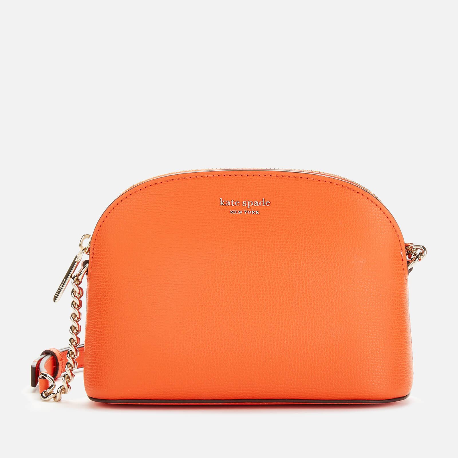 Kate Spade Leather Sylvia Small Dome Cross Body Bag in Orange - Lyst
