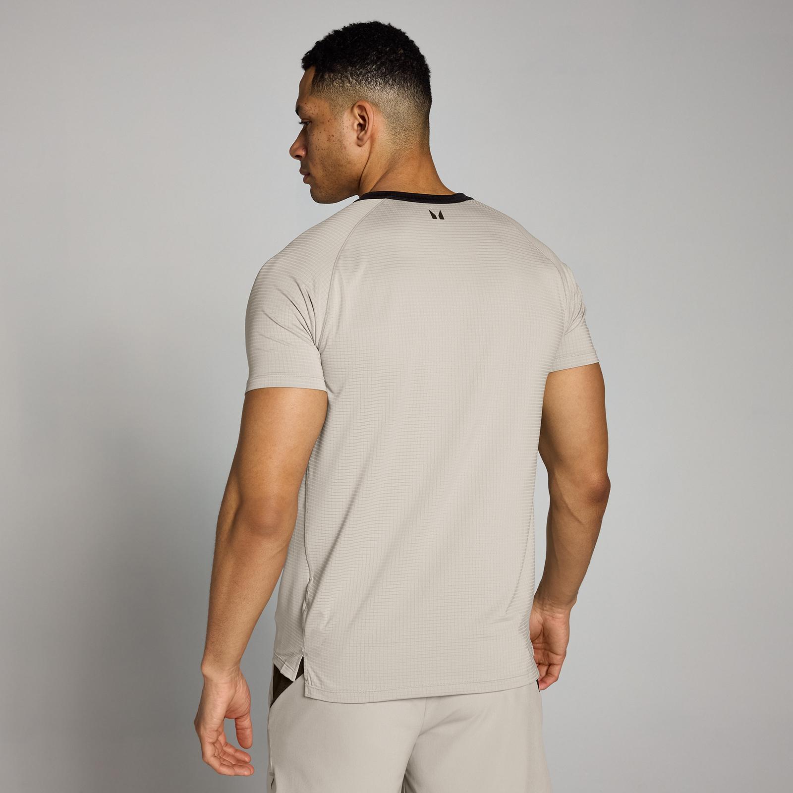 Mp Teo Gridded Training Shirt in Grey for Men Lyst UK