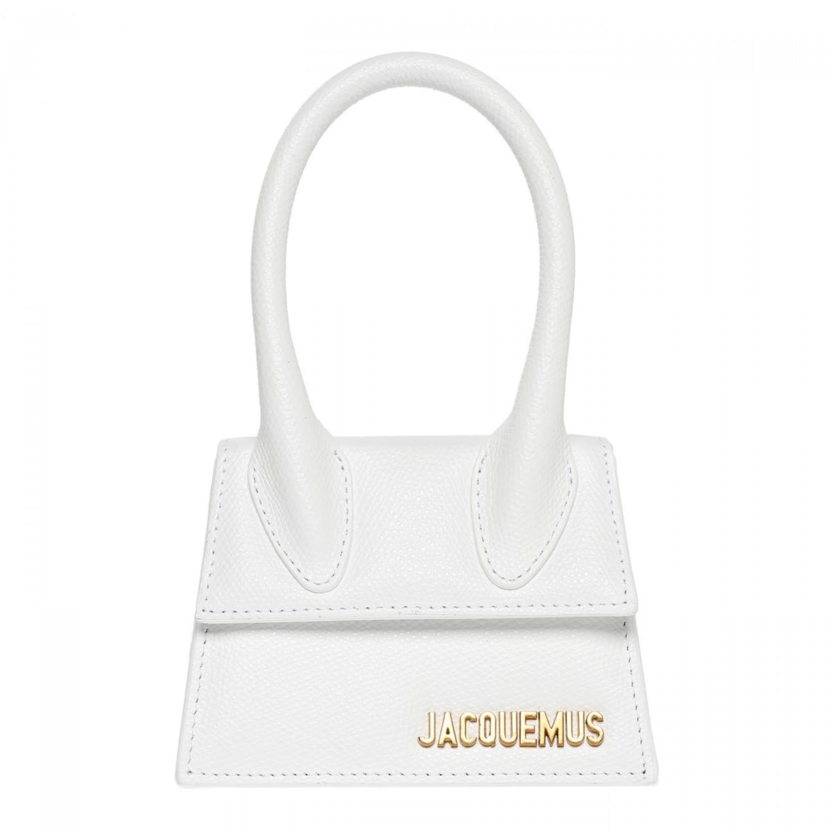 Jacquemus Leather Le Chiquito Mini Bag in White - Lyst