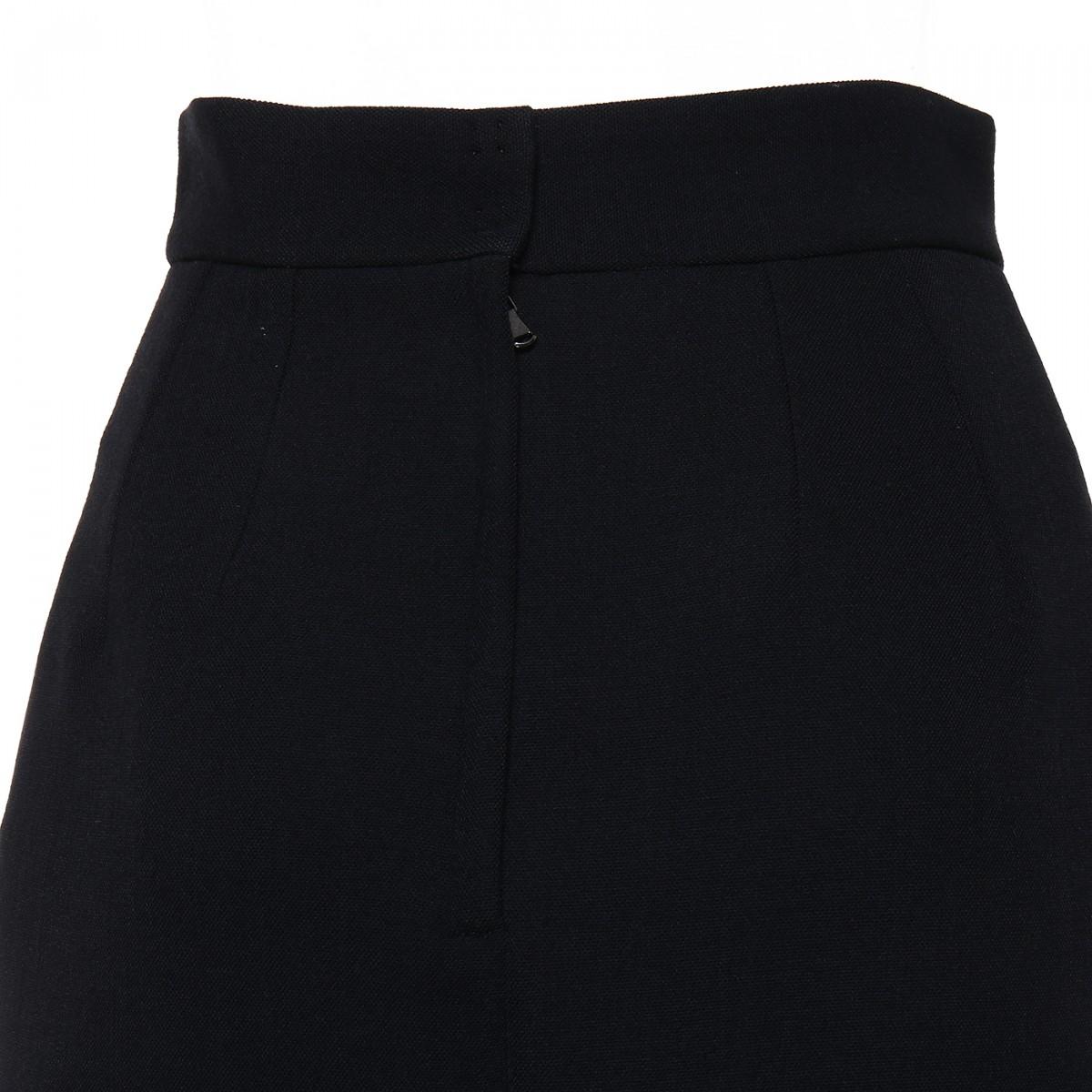 Dolce & Gabbana Silk Pencil Midi Skirt in Nero (Black) - Lyst