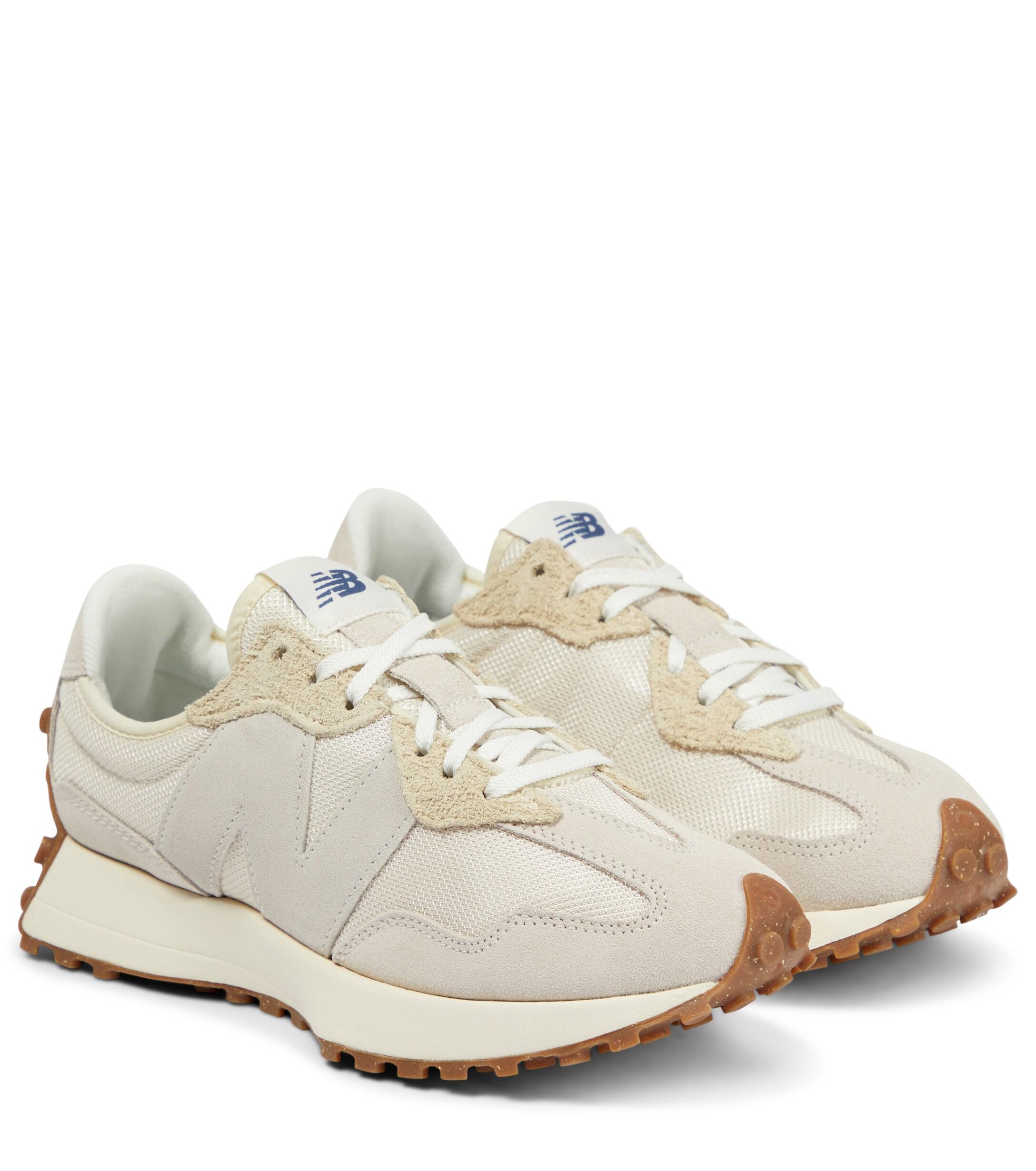 New Balance 327 Suede-trimmed Sneakers in White Lyst Canada
