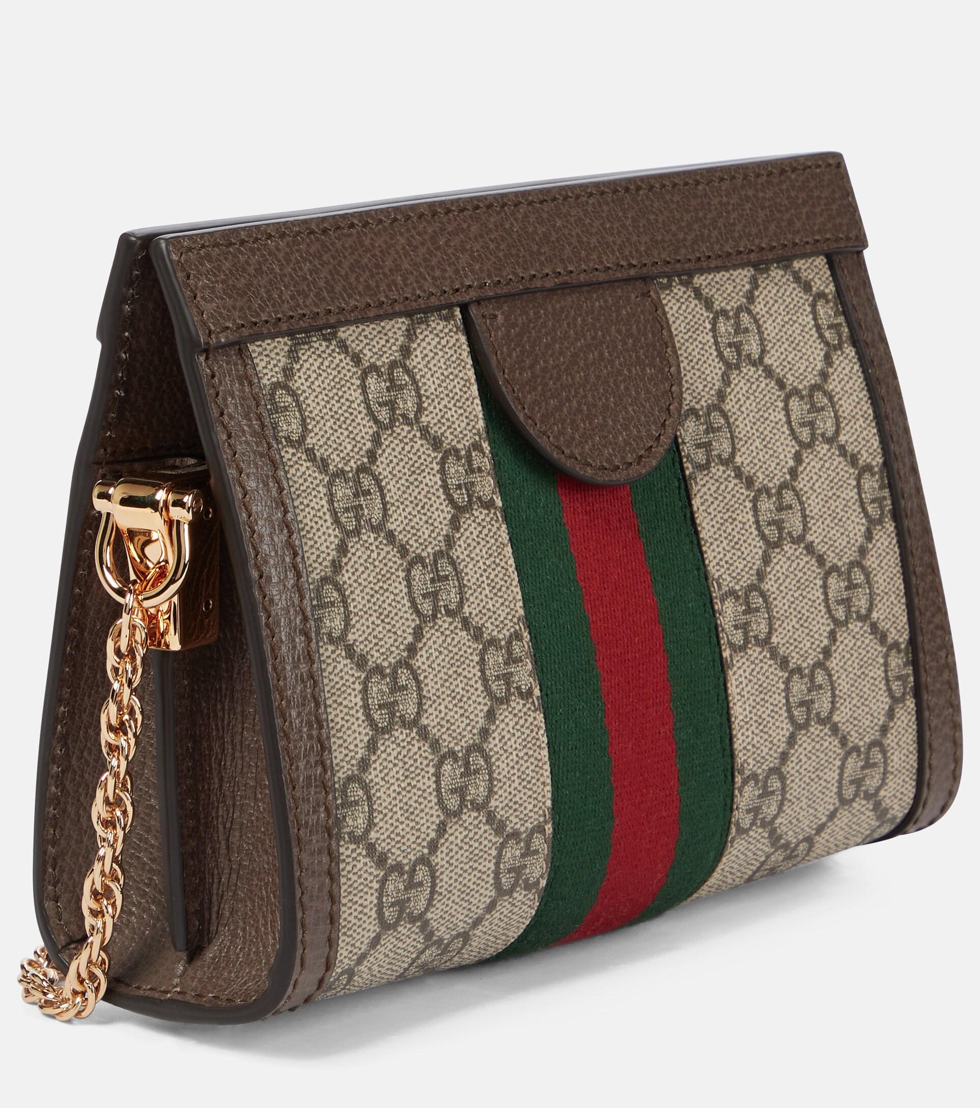 Gucci Ophidia GG Mini Crossbody Bag in Natural | Lyst