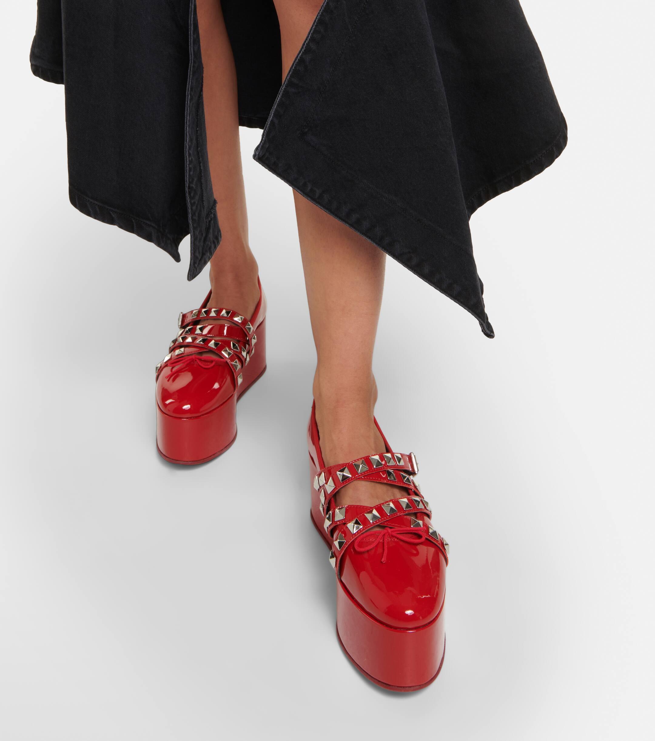 x Repetto platform mary janes in black - Noir Kei Ninomiya