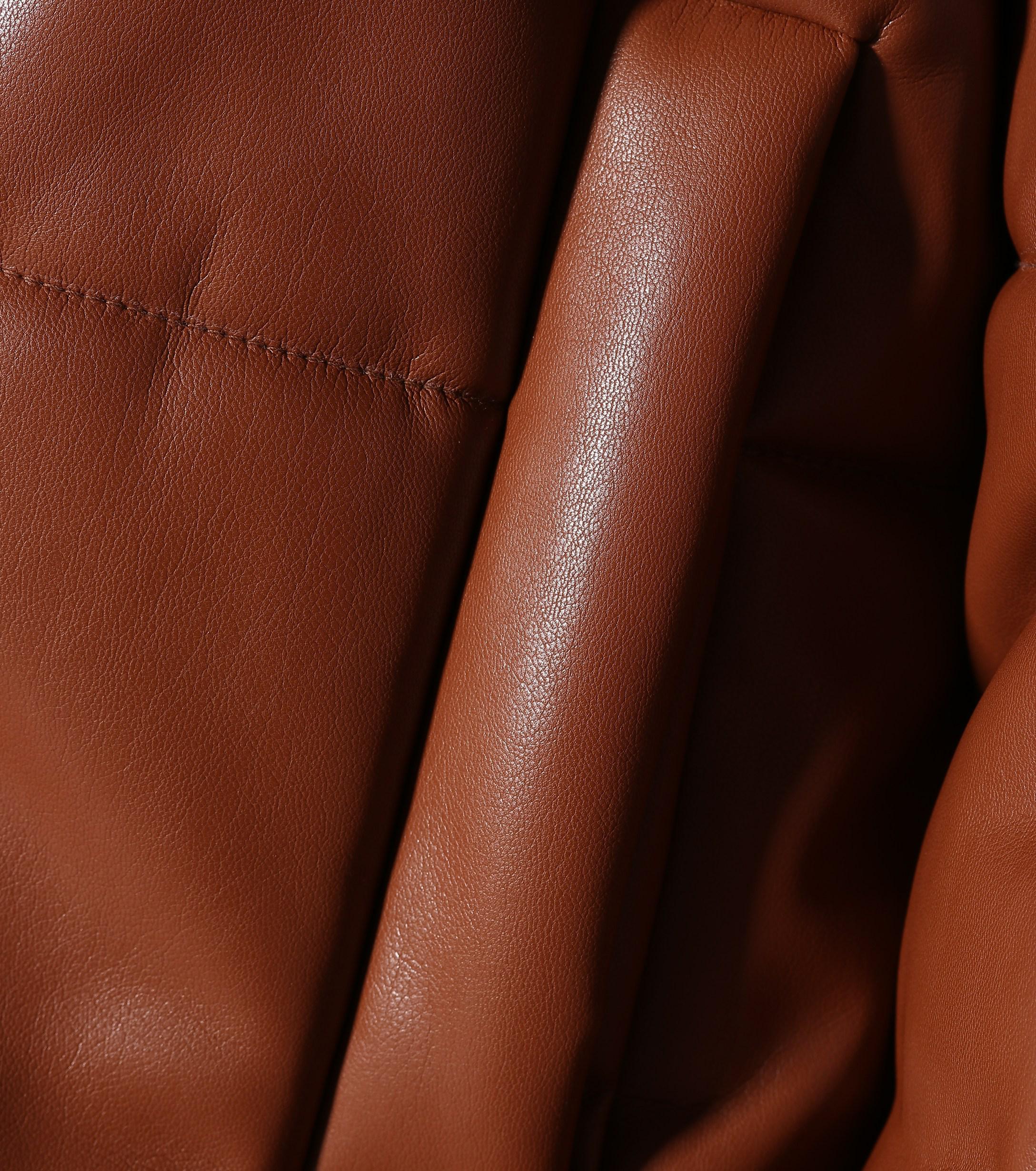 nanushka faux leather puffer