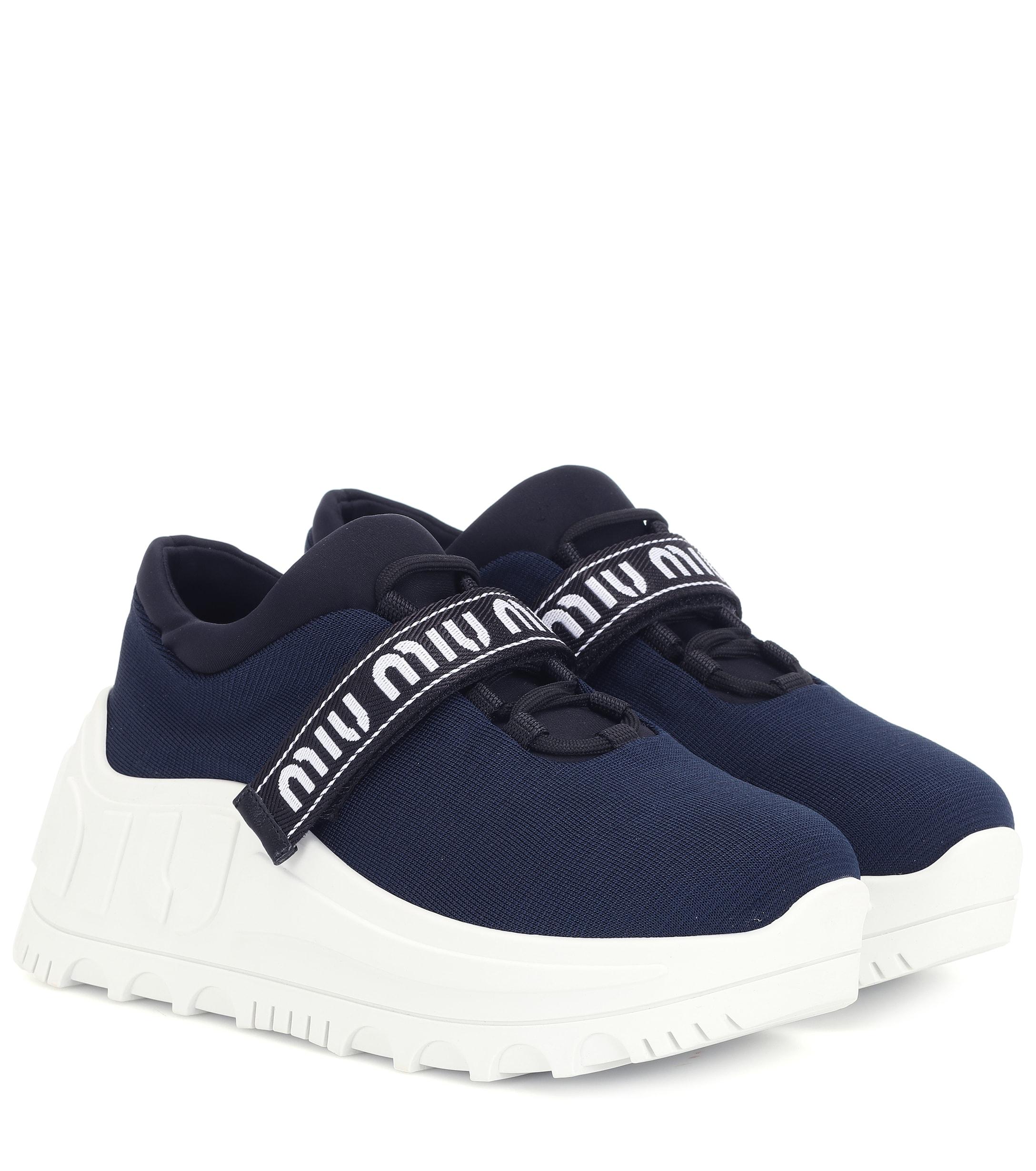 miu miu platform sneakers