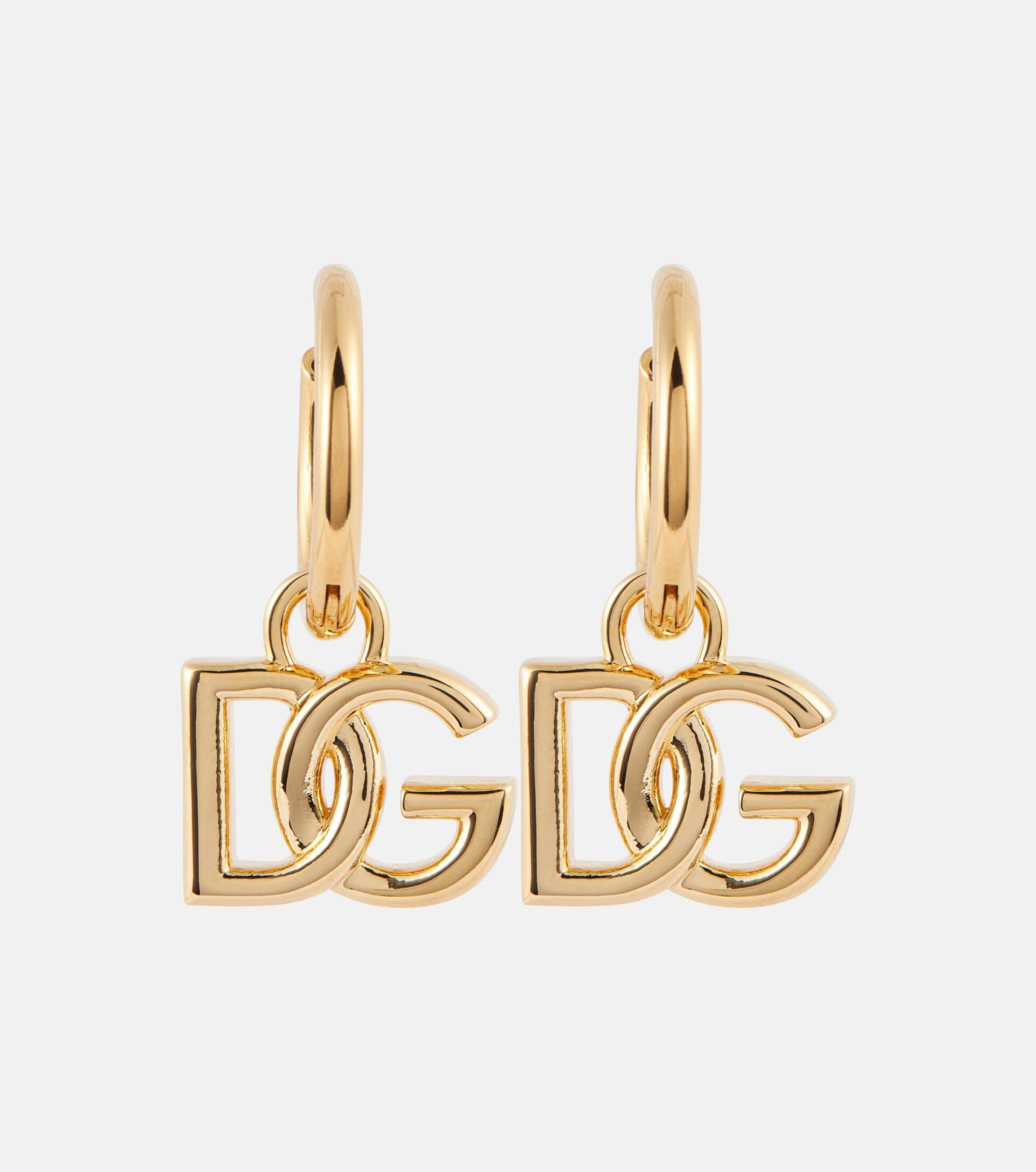 Dolce & Gabbana Dg Embellished Earrings in Metallic | Lyst