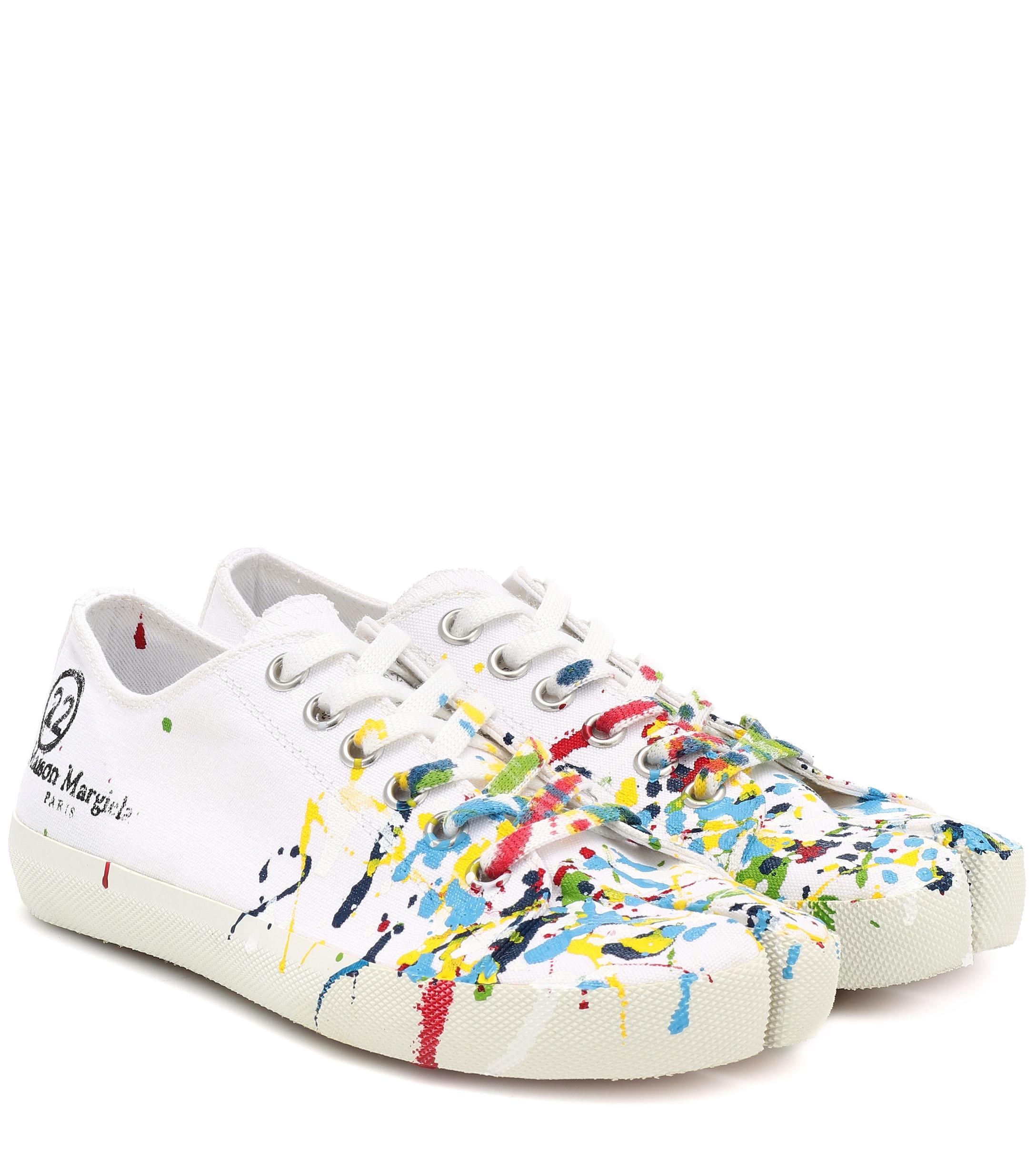 margiela canvas tabi