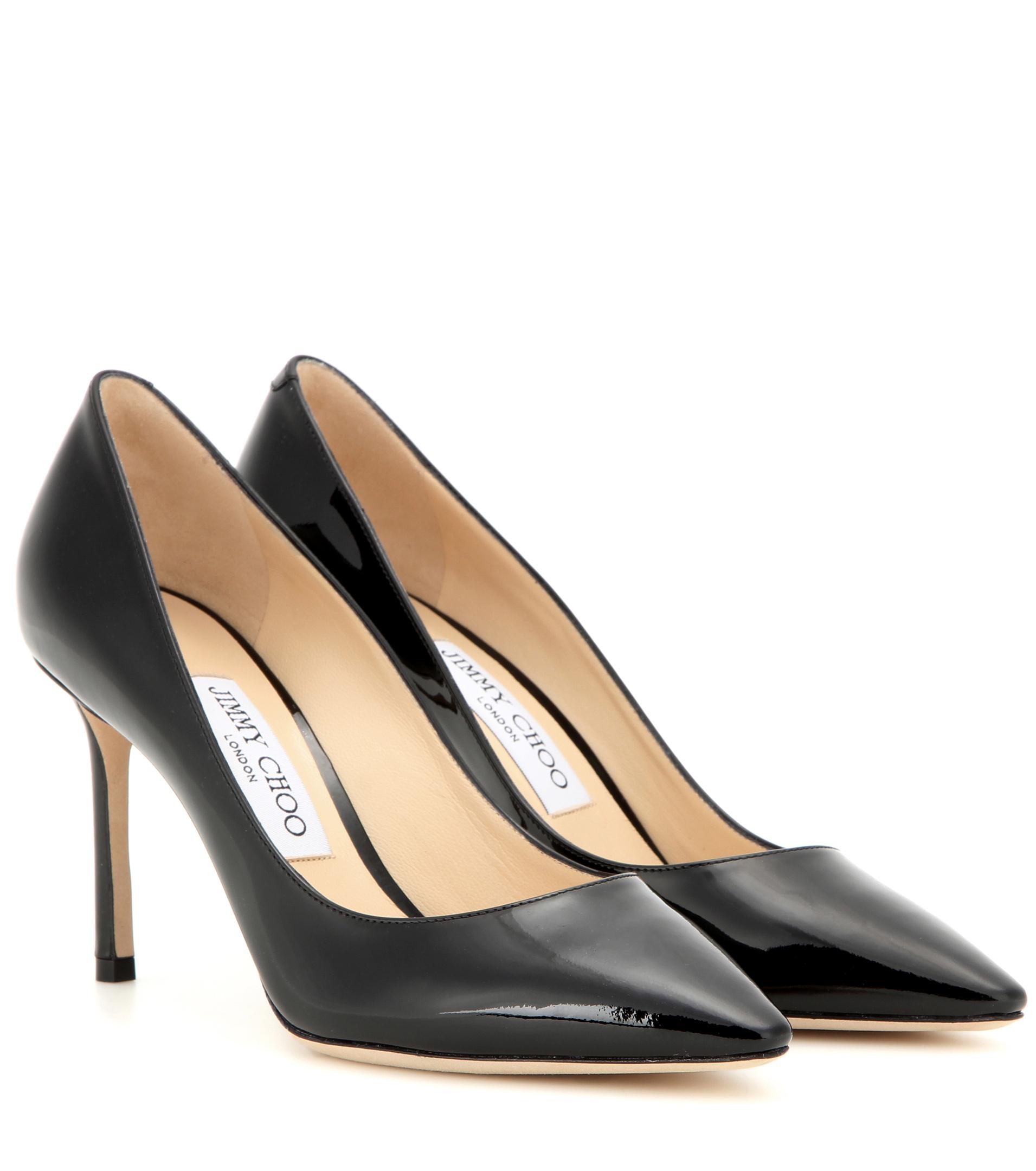 Jimmy Choo Romy 85 Patent Leather Pumps in Black - Save 33% - Lyst