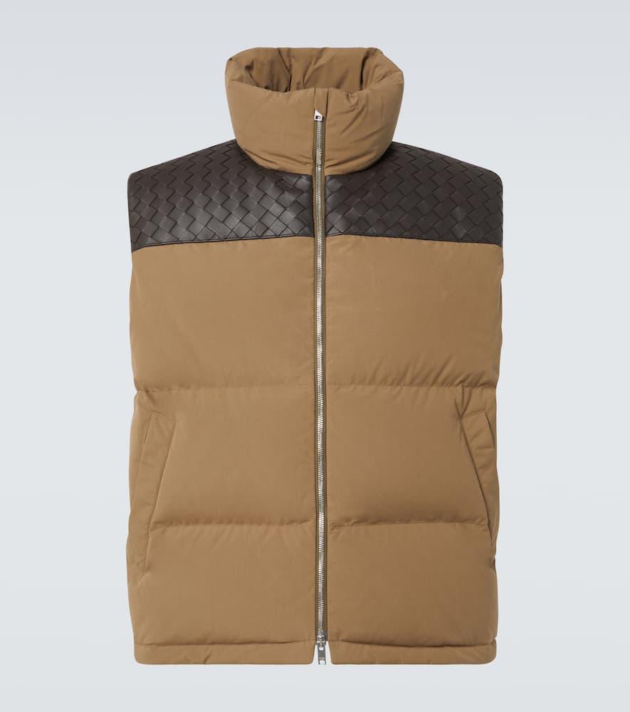 ダウンベスト BOTTEGA VENETA PUFFER GILET INTRECCIATO (816645 V1LE0 9523) Bottega Veneta intrecciato woven technical down Vest Gilet