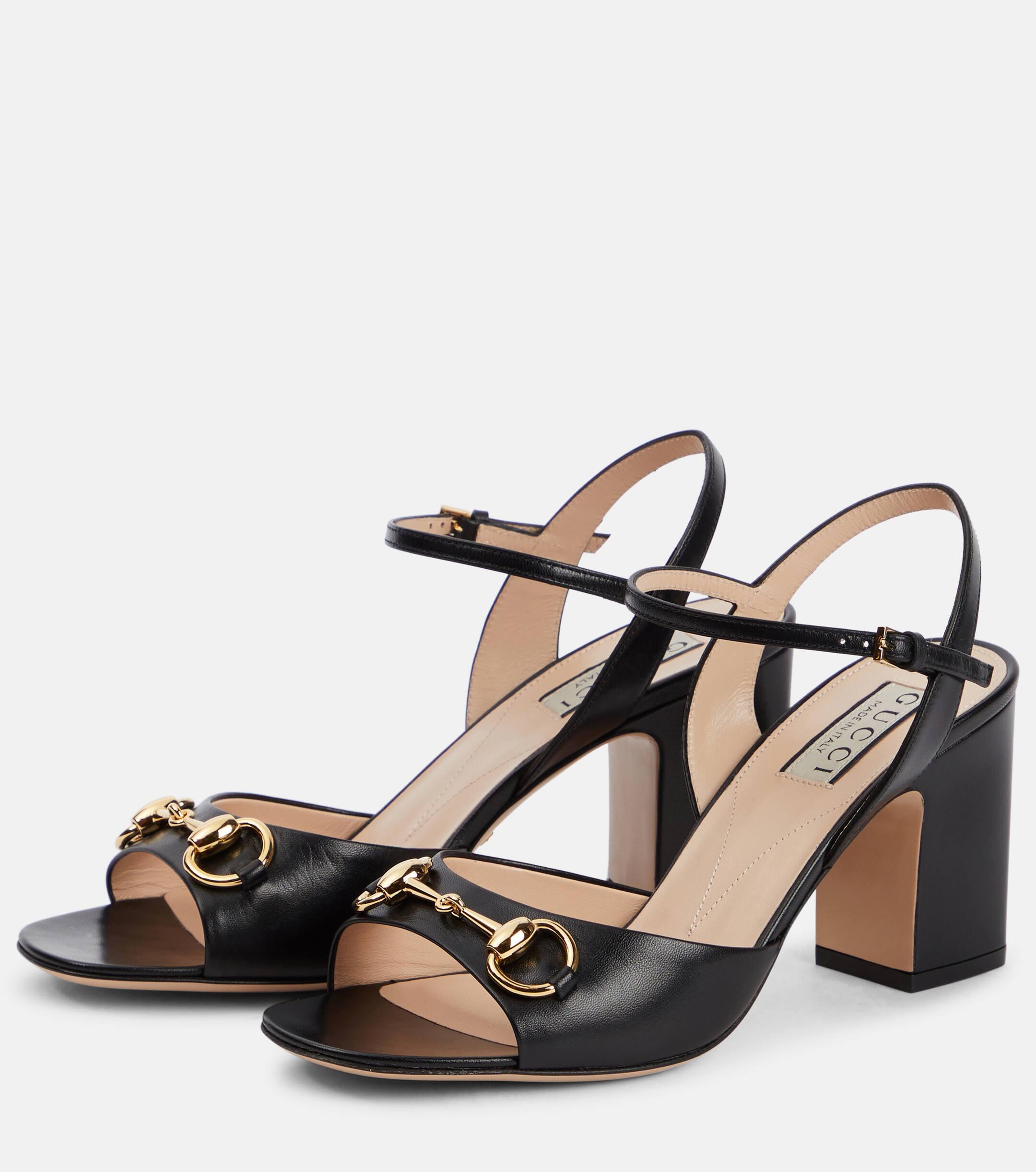 Gucci horsebit clearance sandals heels