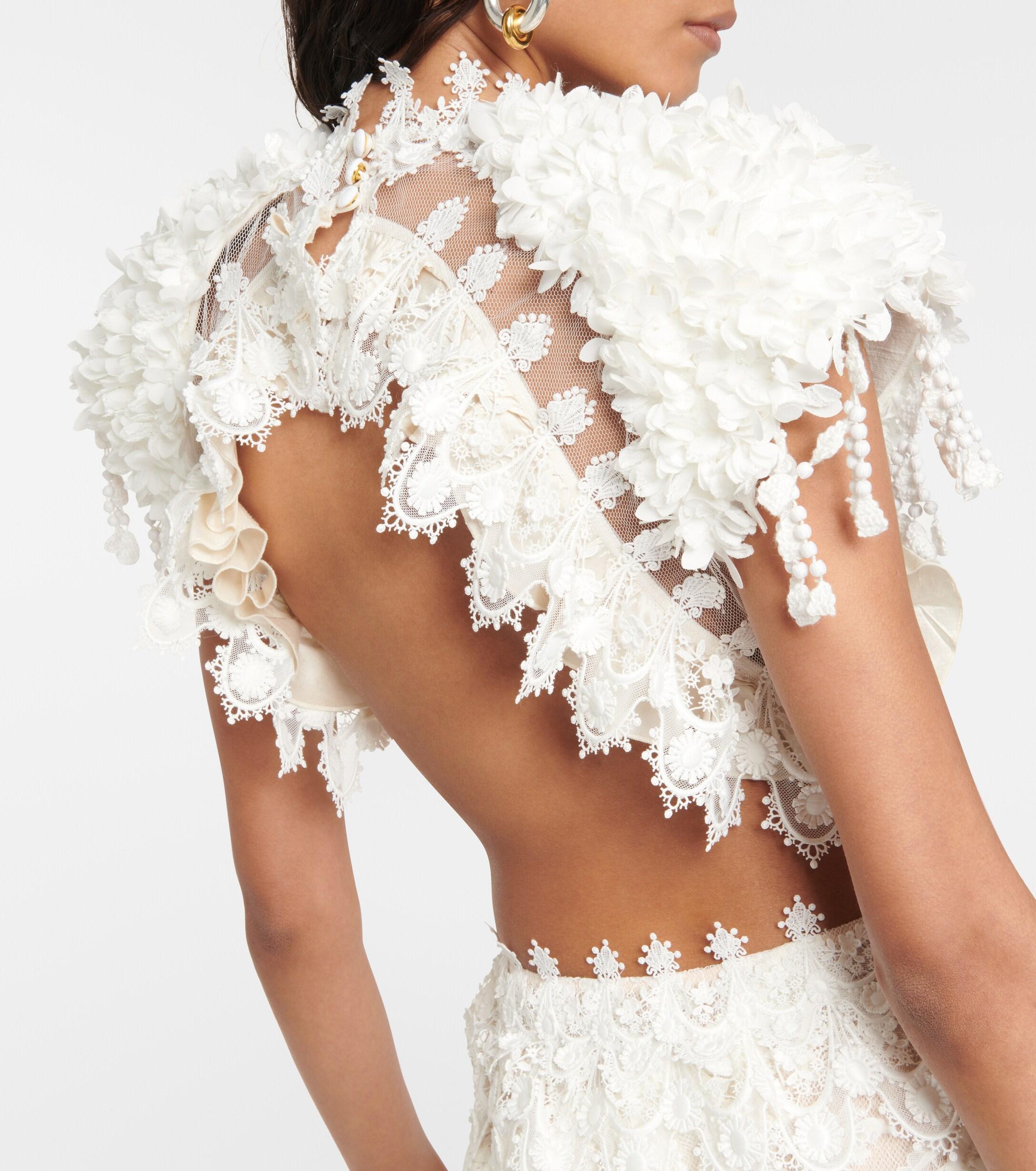 lace floor length dress Duntery Double Straps Flowers Floor-Length Dress, Lilac
