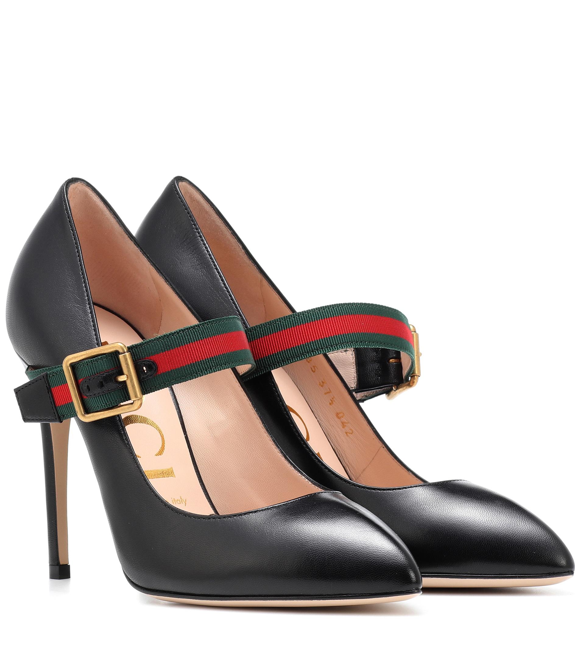 Gucci Sylvie Leather Pump in Nero (Black) - Save 15% - Lyst