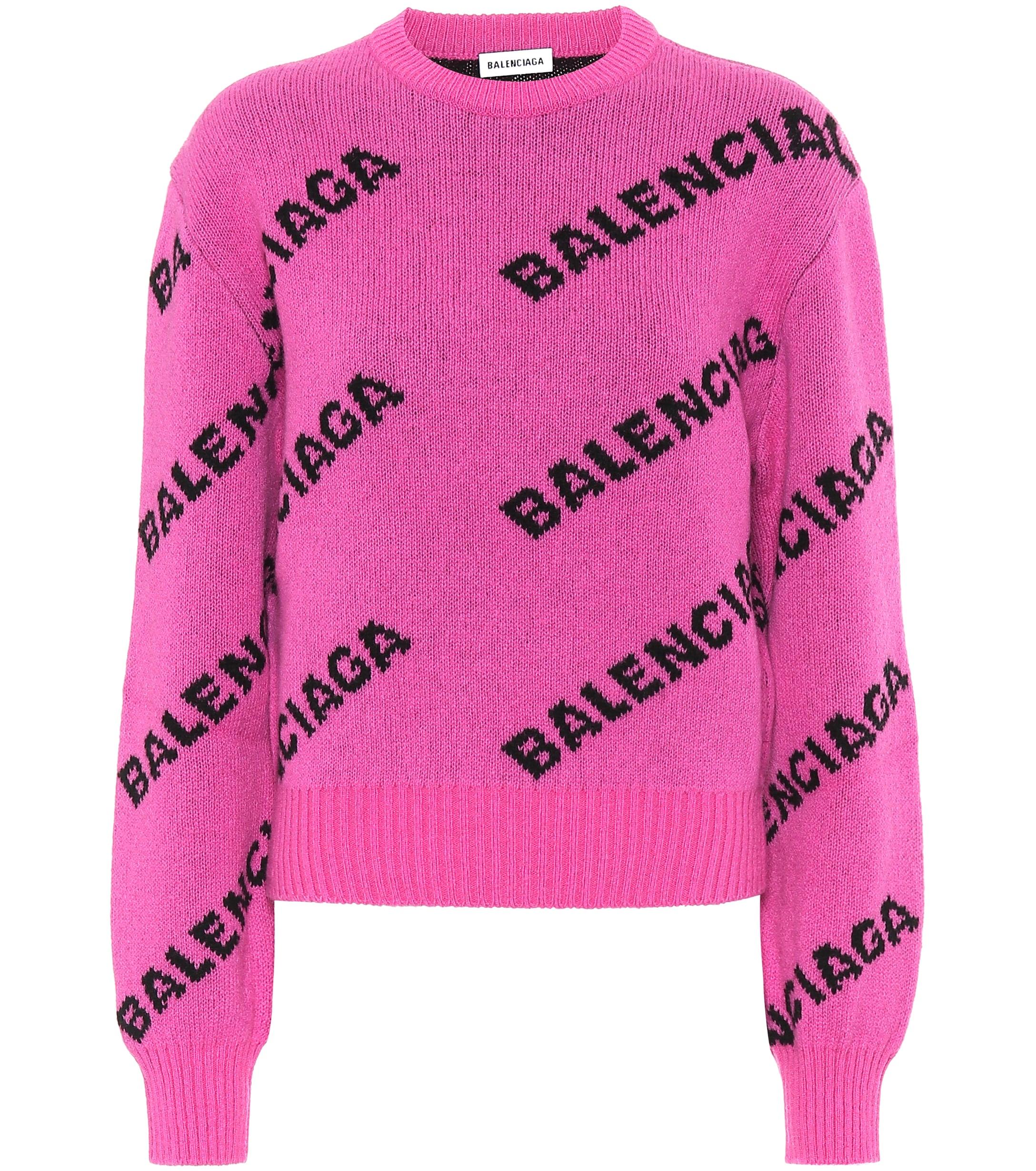 Balenciaga Wolle Pullover aus Wolle in Pink | Lyst AT