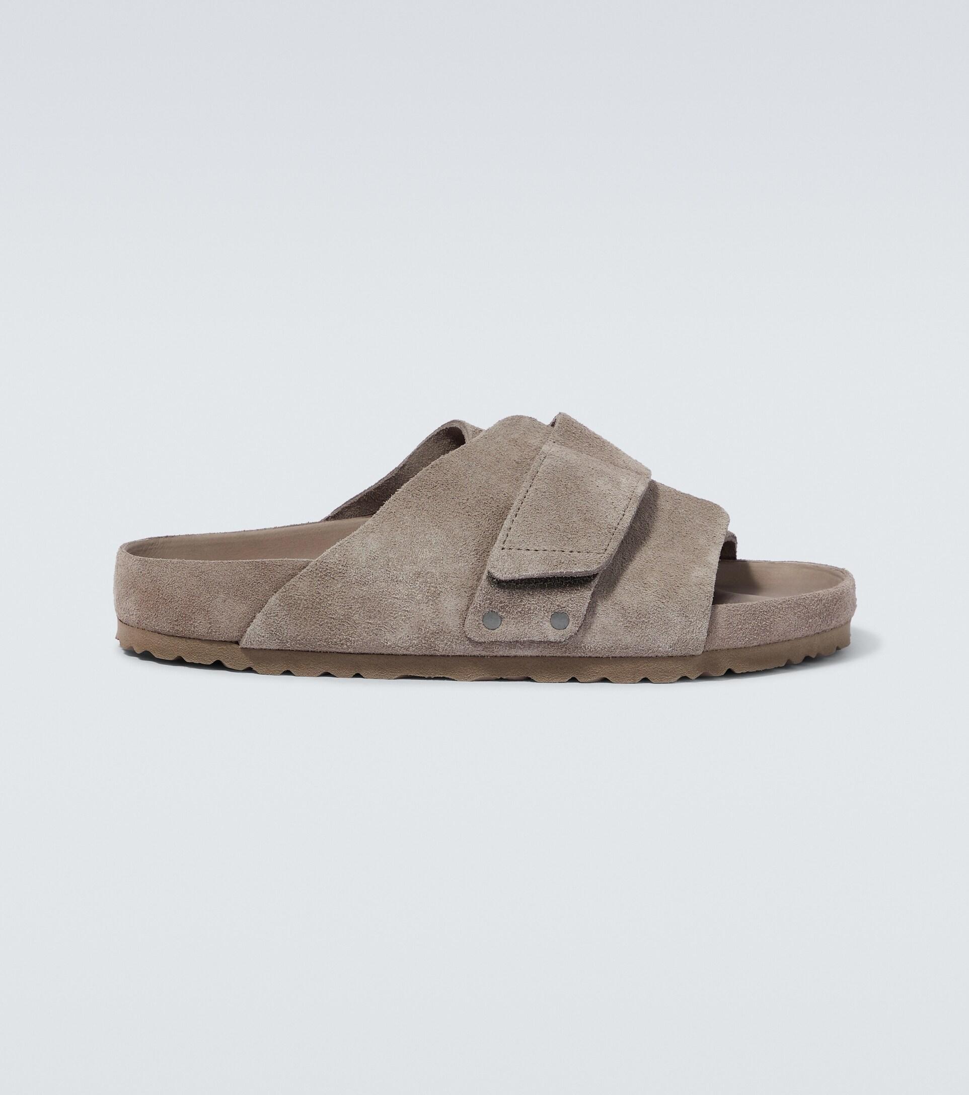 Birkenstock Kyoto Suede Sandals in Brown for Men | Lyst