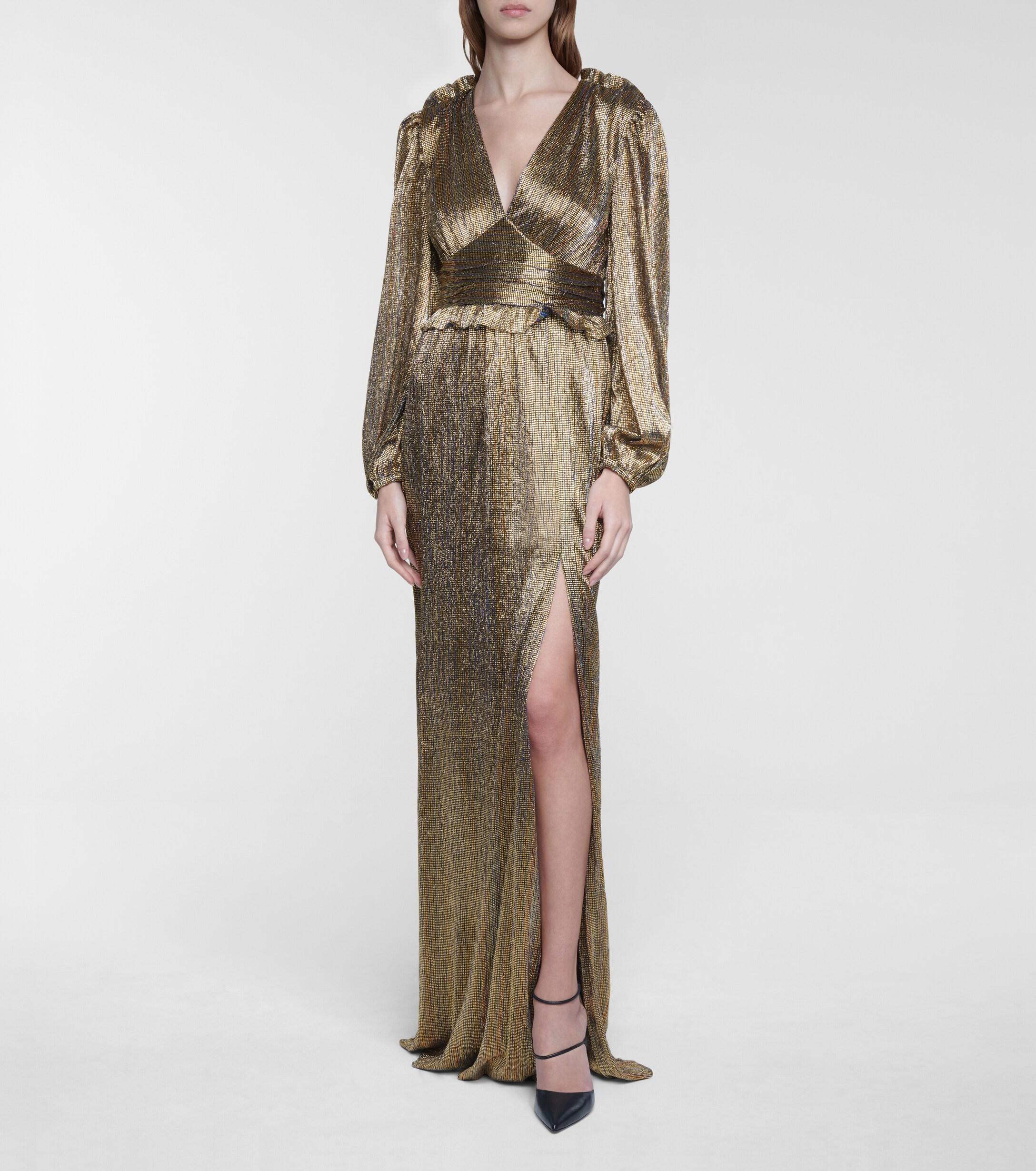 rebecca vallance gold dress