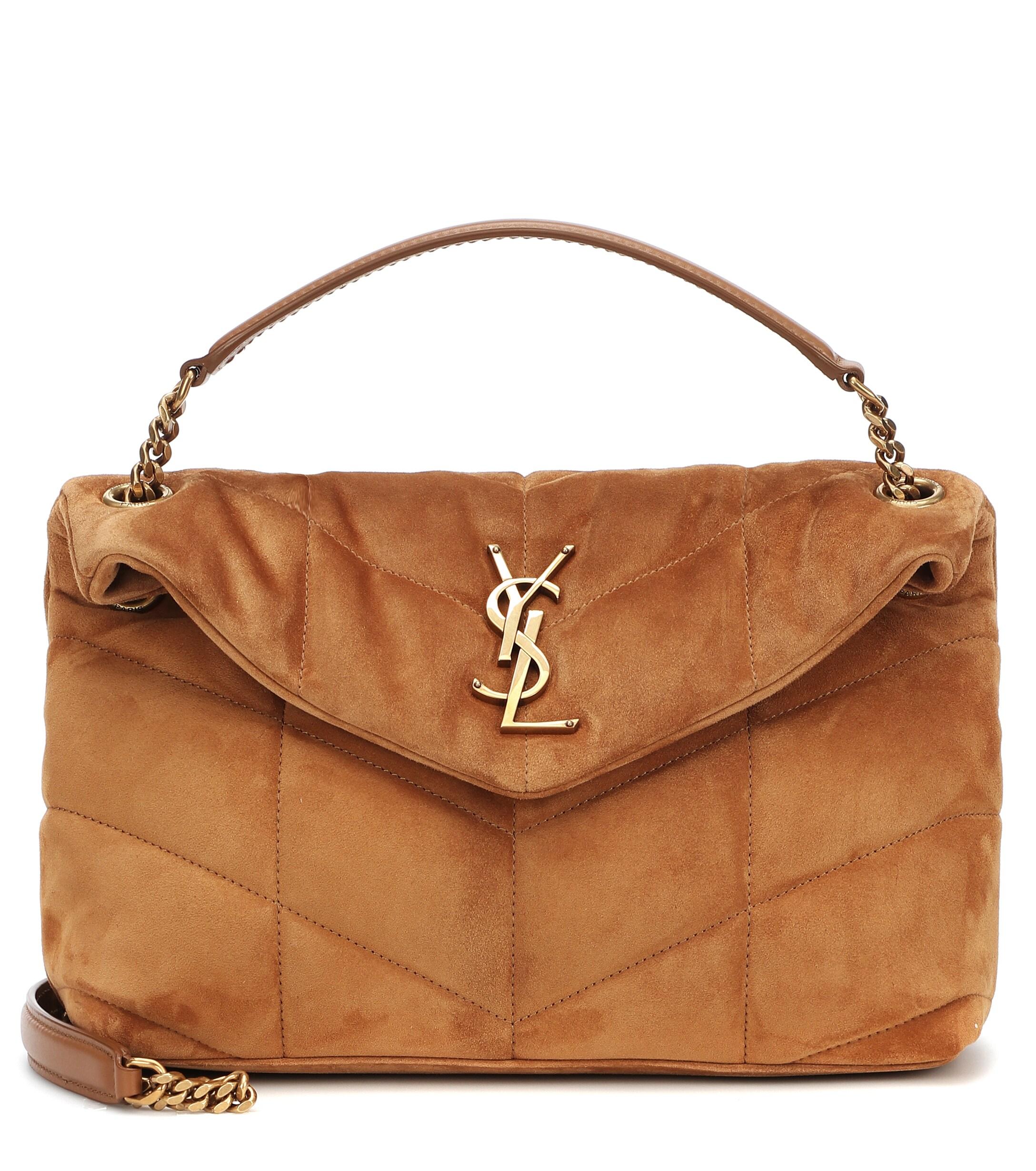 suede ysl bag