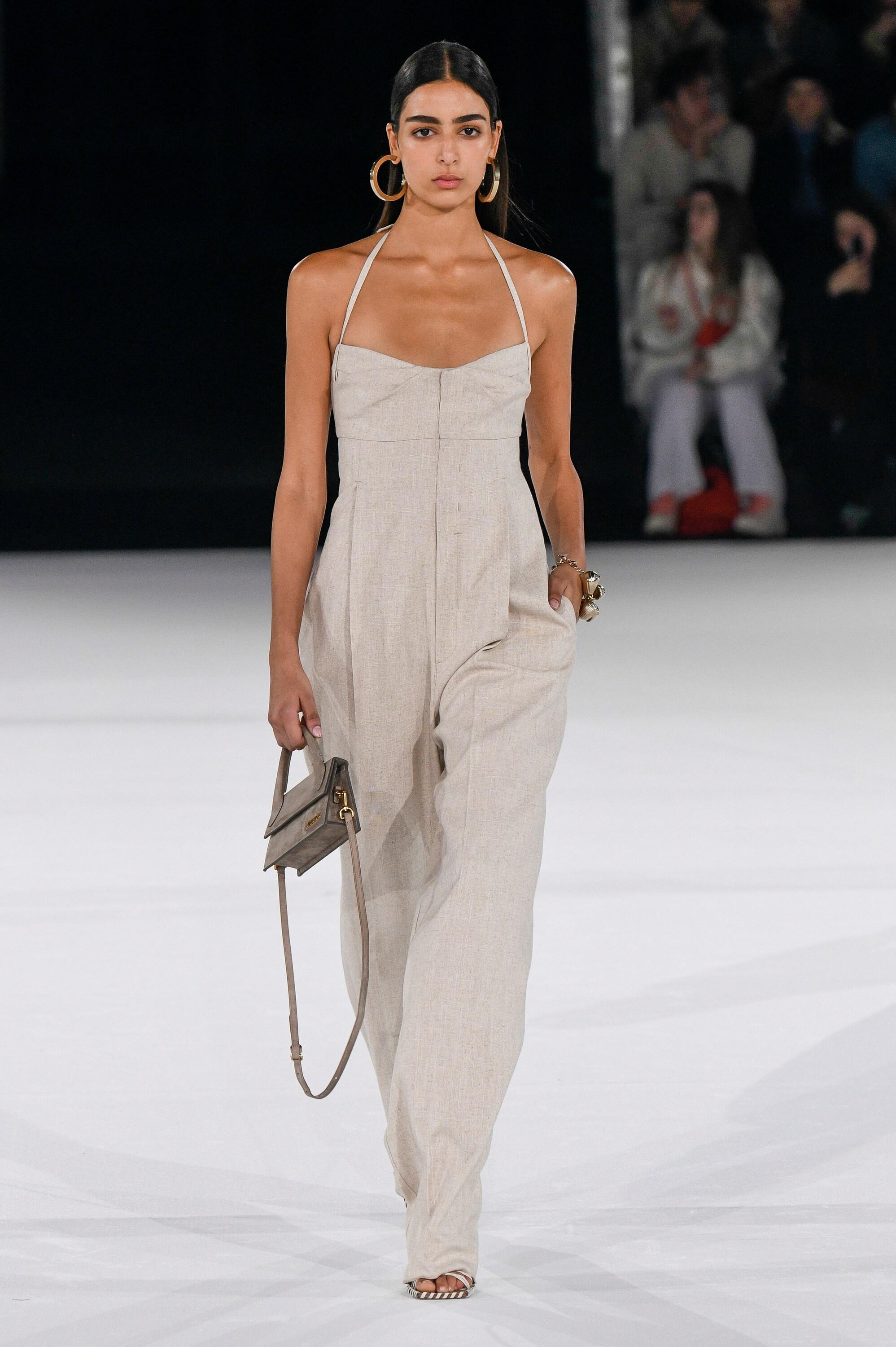 Jacquemus Loya Wide Leg Jumpsuit in Natural Lyst