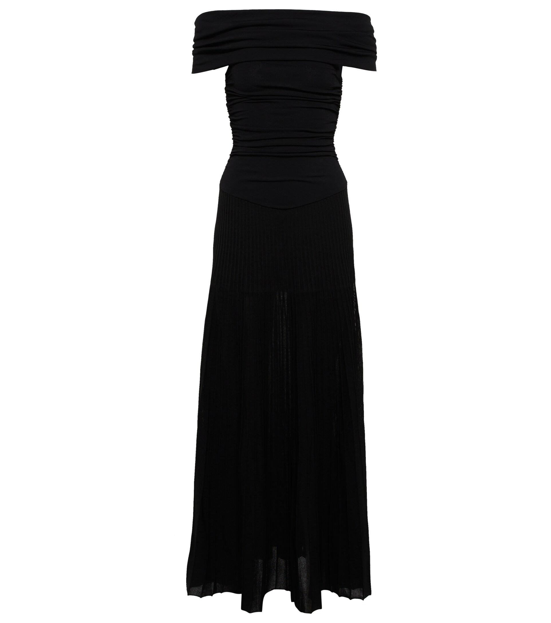 Khaite Marca Off-shoulder Jersey Maxi Dress in Black | Lyst