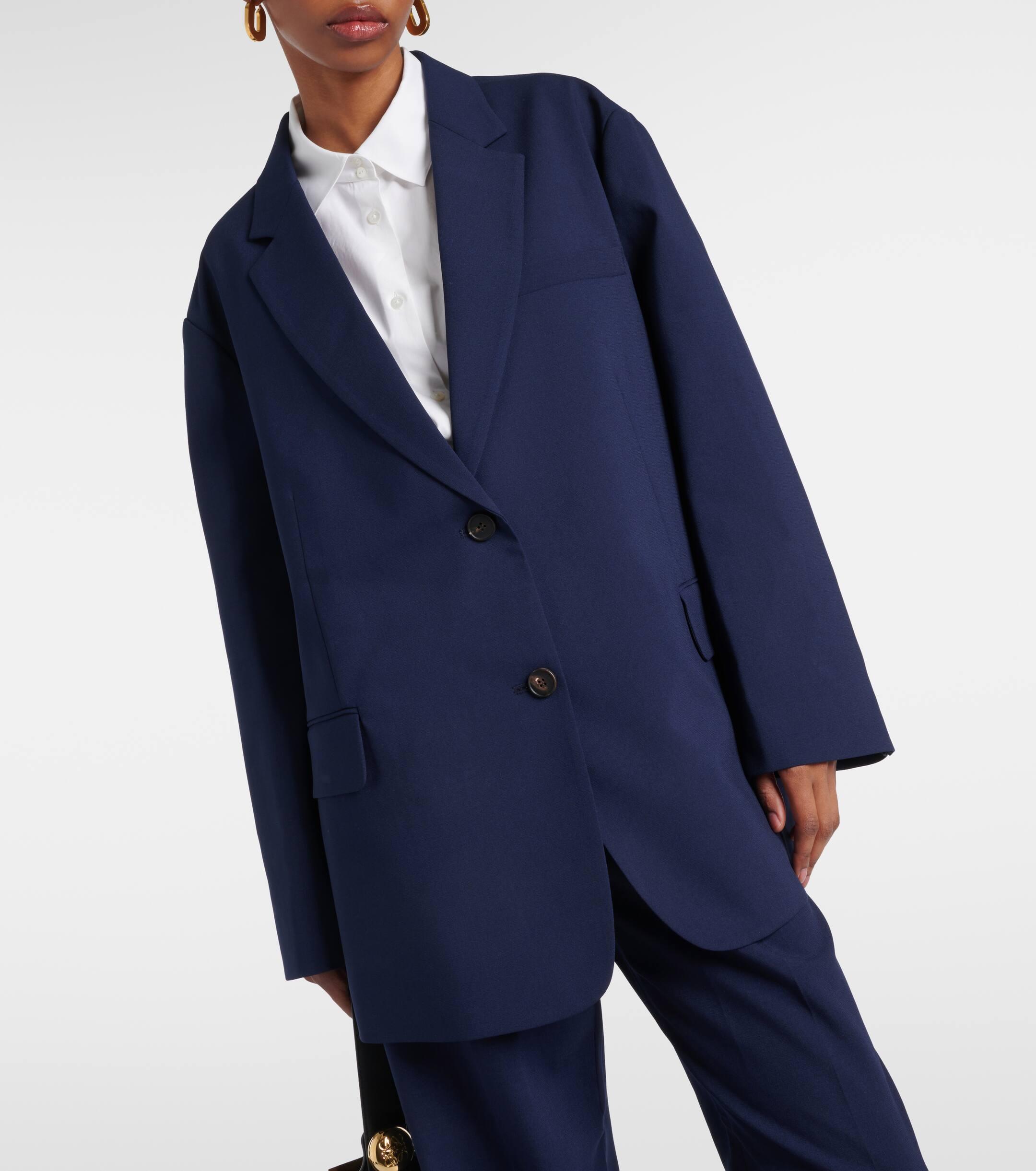 Frankie Shop Bea Oversized Blazer in Blue | Lyst UK