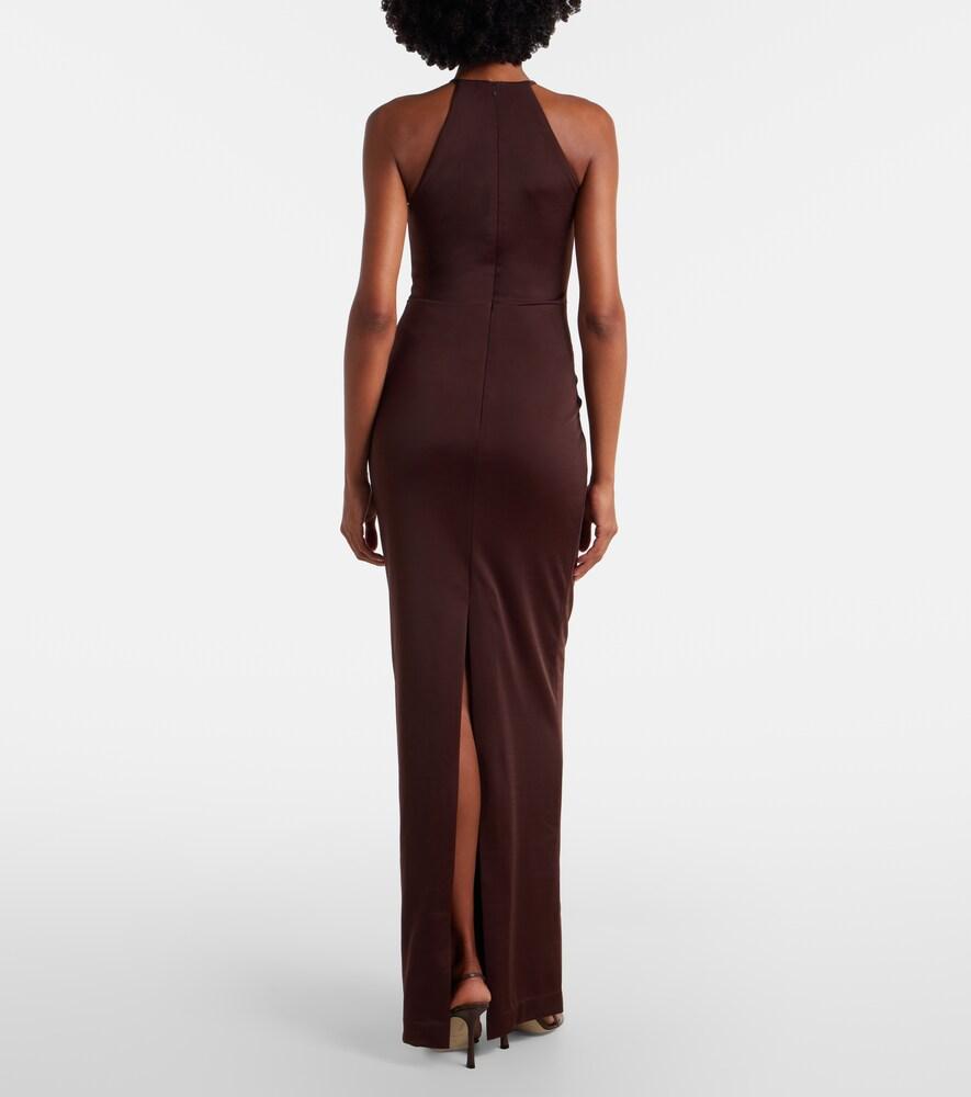 green emerald velvet dress Lianne Strapless Maxi Dress / Black | Meshki