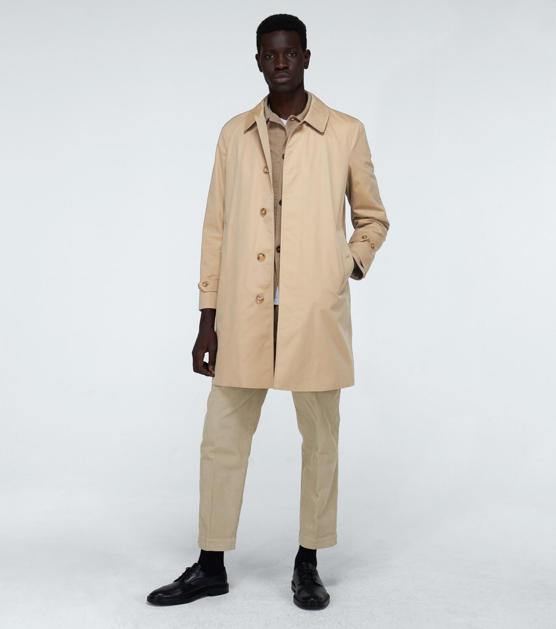 Burberry Cotton Pimlico Trench Coat in Yellow for Men | Lyst