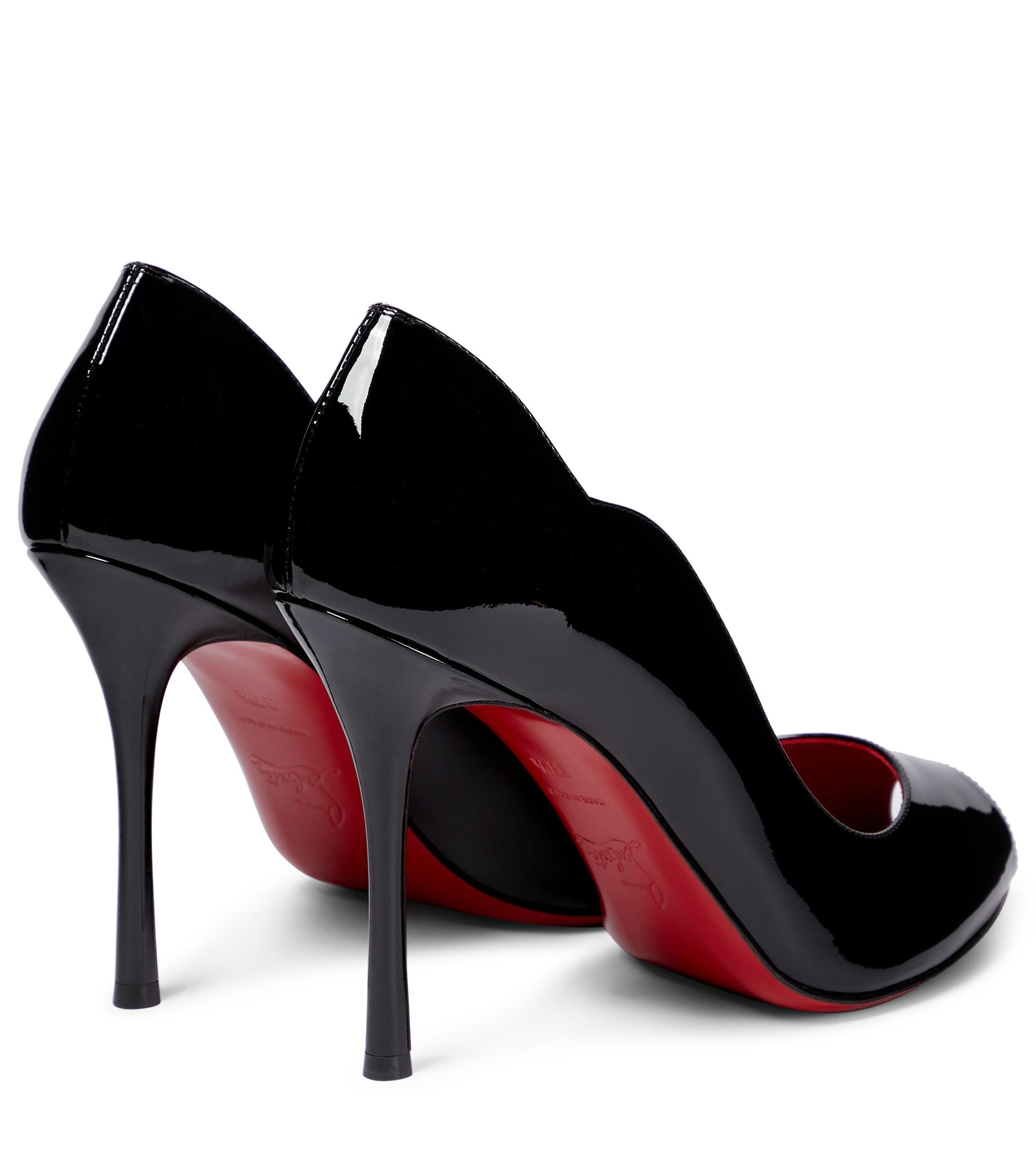 Christian Louboutin Chick Up 100 Patent Leather Pumps in Red | Lyst