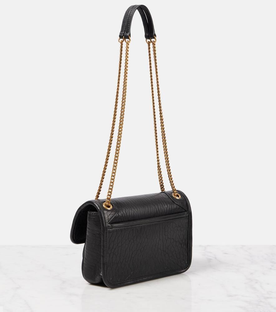 Saint Laurent Niki Mini Leather Shoulder Bag in Black Lyst