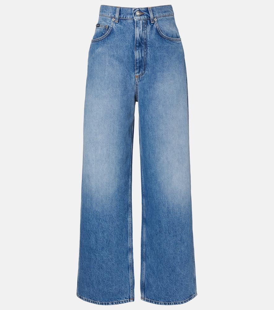 デニム・ジーパン Dolce & Gabbana Dolce Gabbana Wide-Leg Denim Jeans Dolce & Gabbana wide-leg Cotton Jeans | Black | FARFETCH