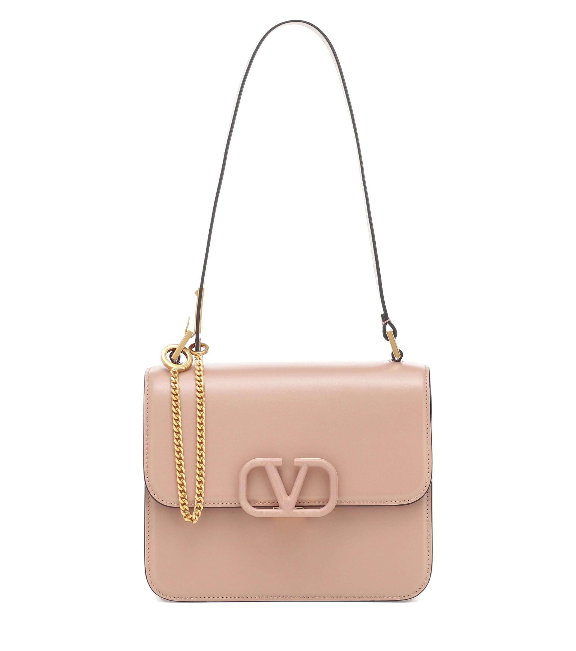 Valentino Garavani Vsling Small Leather Shoulder Bag in Pink Lyst