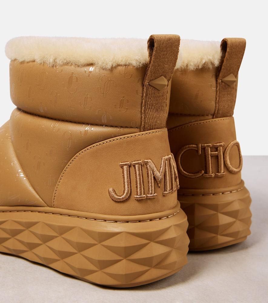 Jimmy Choo Xan Leather Snow Boots in Natural Lyst