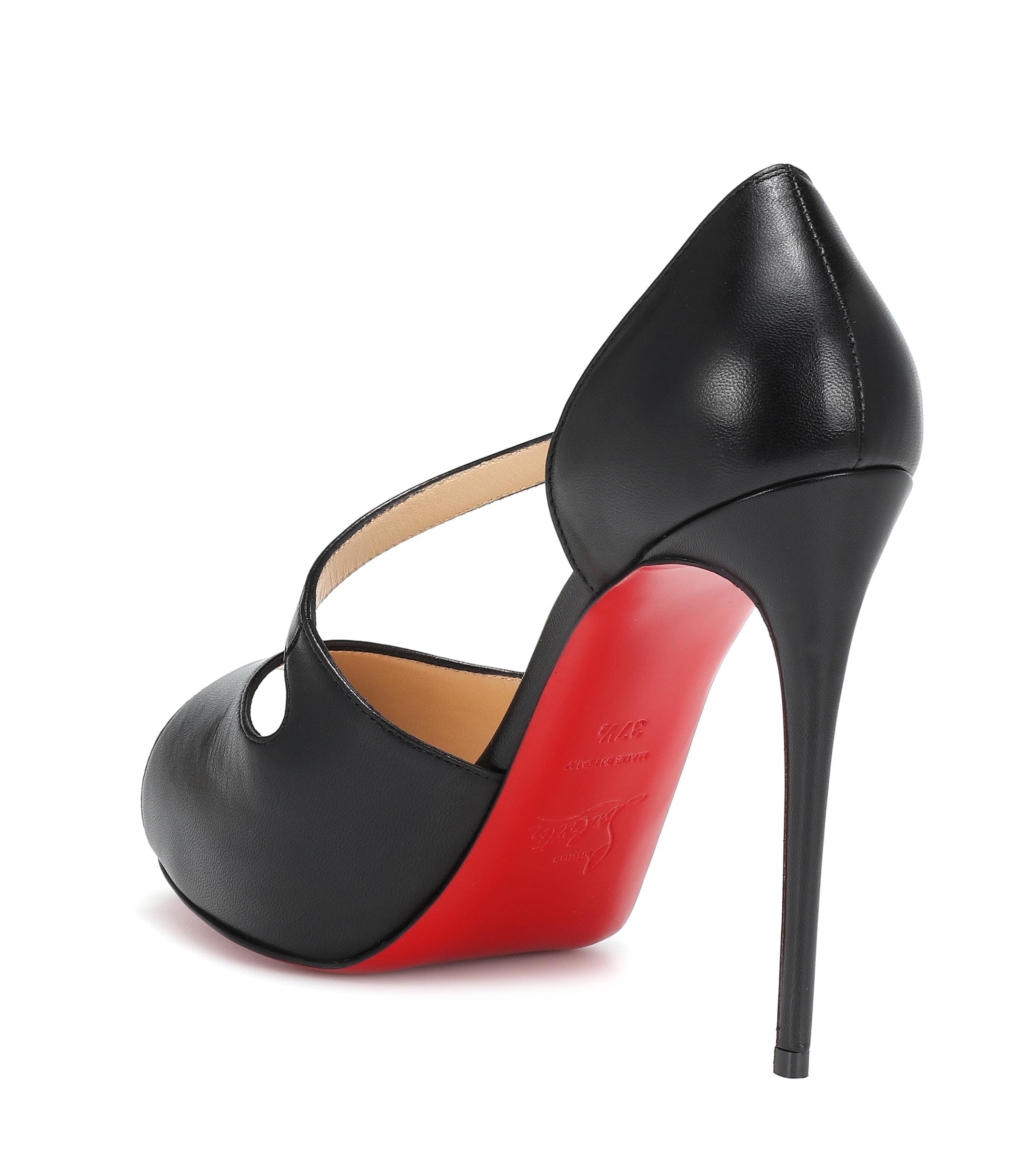 catchy peep toe pump