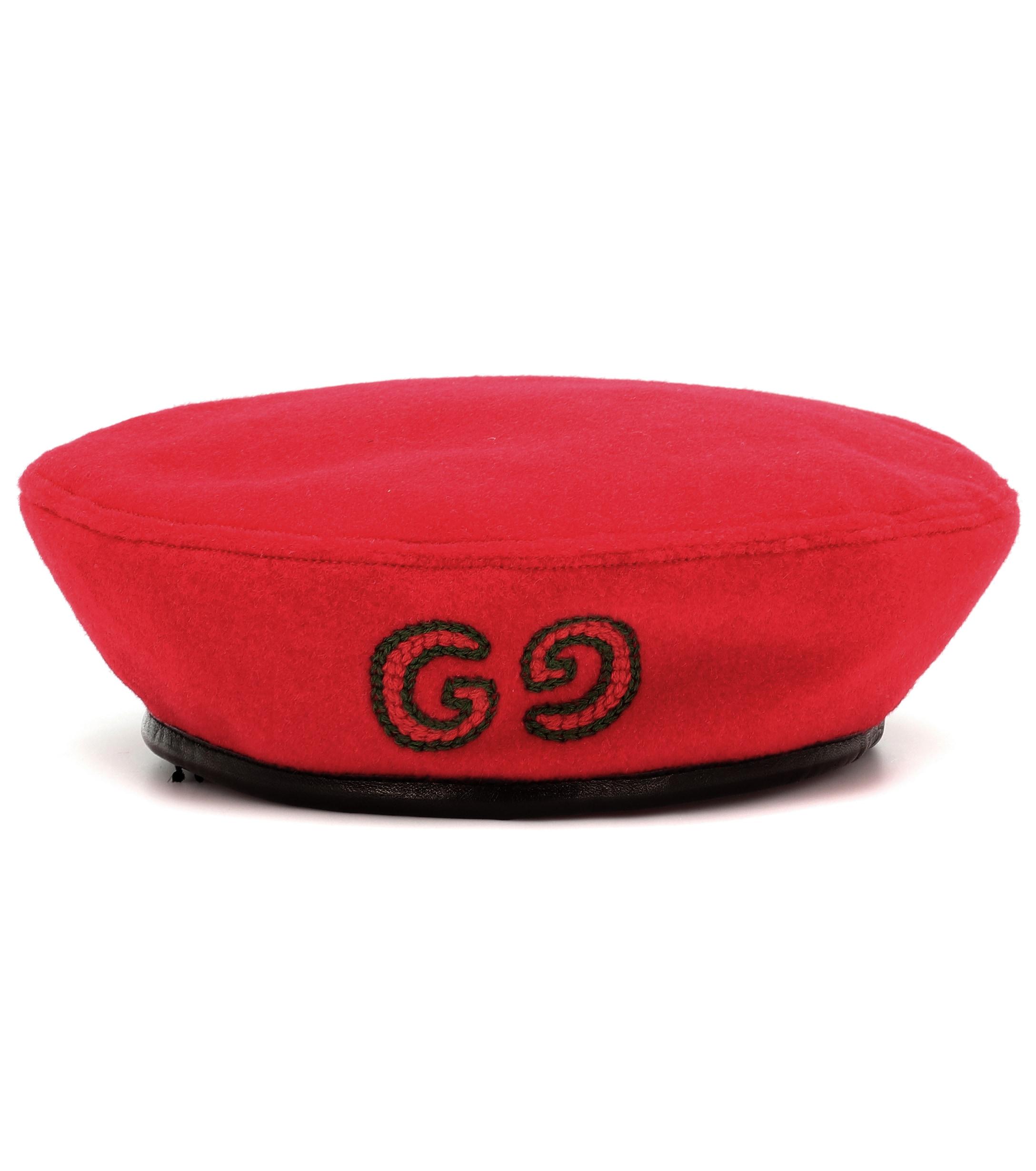 Gucci Embroidered Beret Lyst