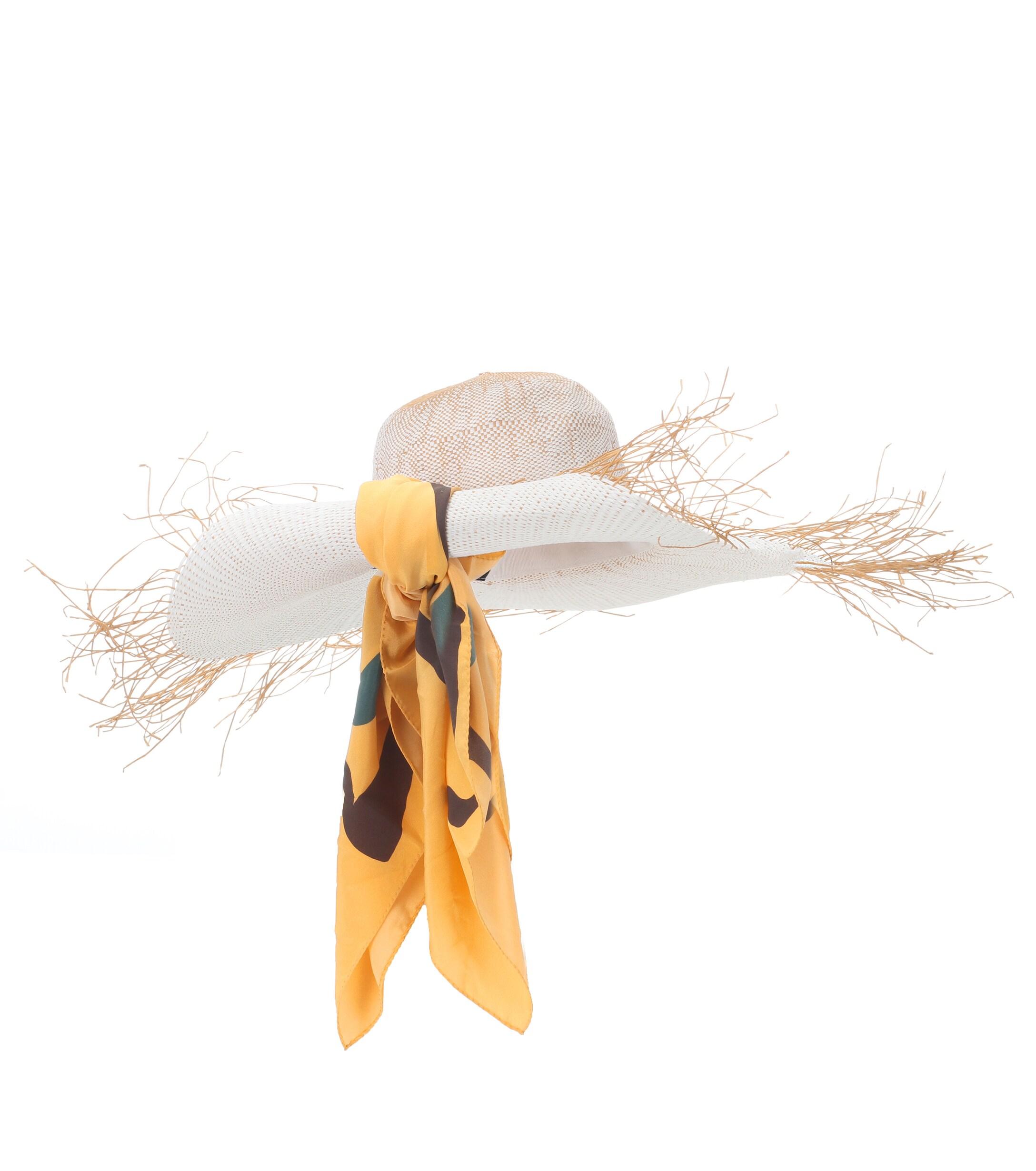 Jacquemus Le Chapeau Foulard Straw Hat in White Lyst
