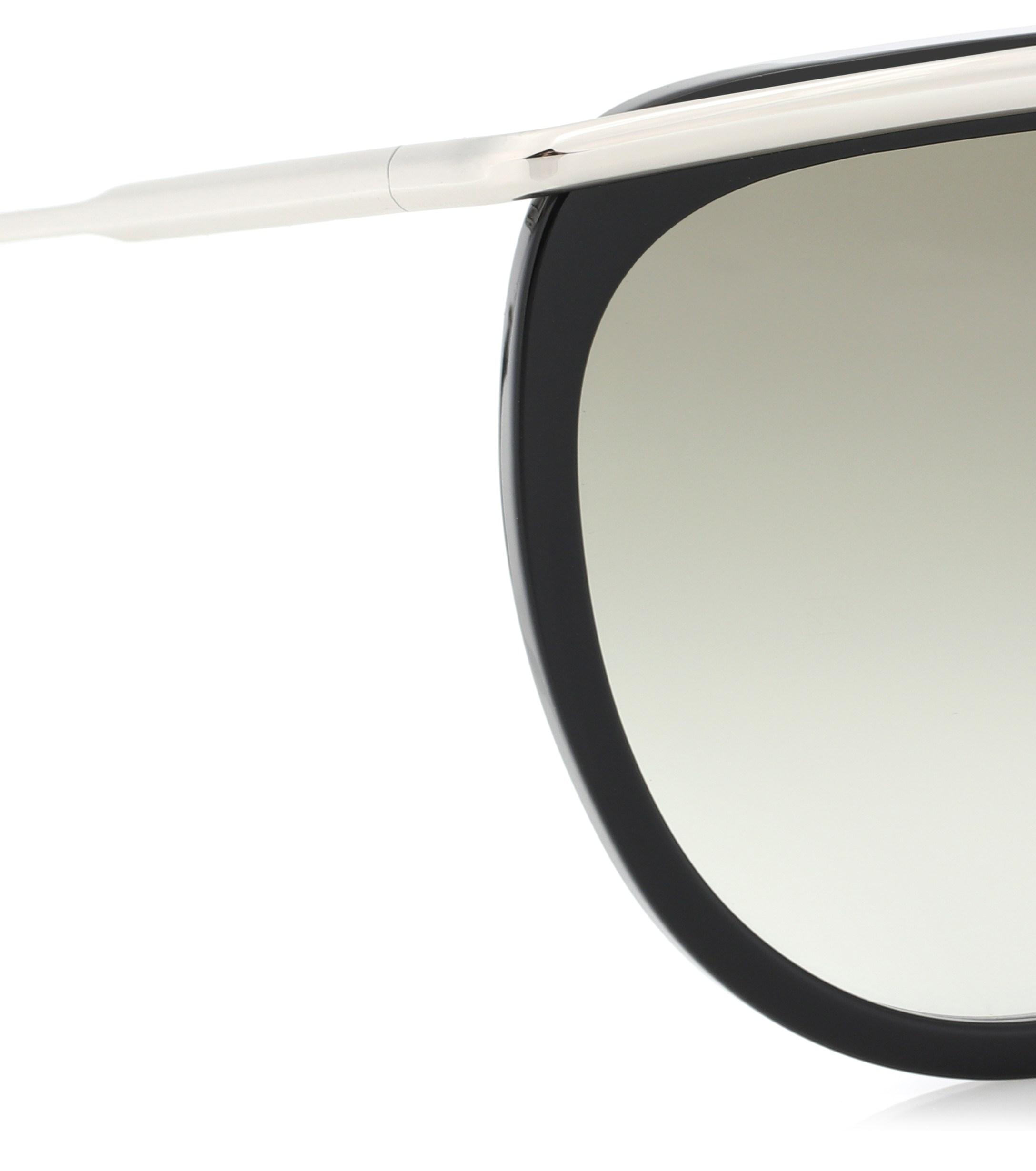 Victoria Beckham Half Moon High Brow Sunglasses in Black | Lyst