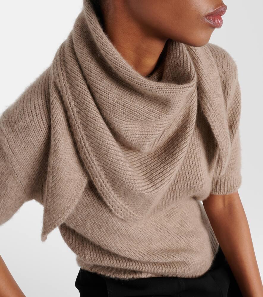 The Row Hit Cashmere Scarf in Natural | Lyst