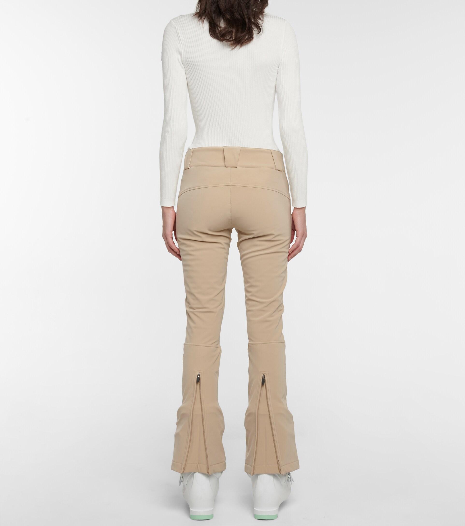 Perfect Moment Aurora Softshell Flared Ski Pants in Natural | Lyst