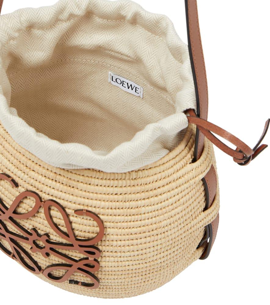 Loewe Paula's Ibiza Beehive Raffia Bucket Bag in Natural | Lyst