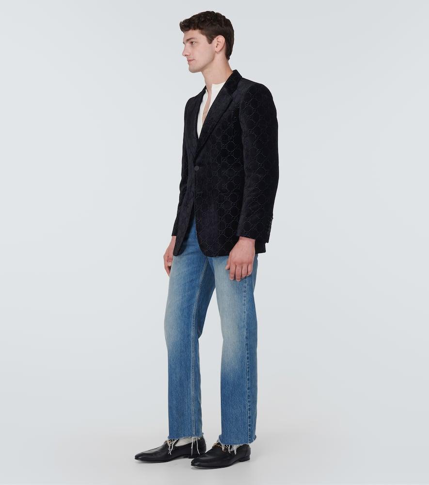 Gucci Gg Velvet Jacket in Black for Men | Lyst