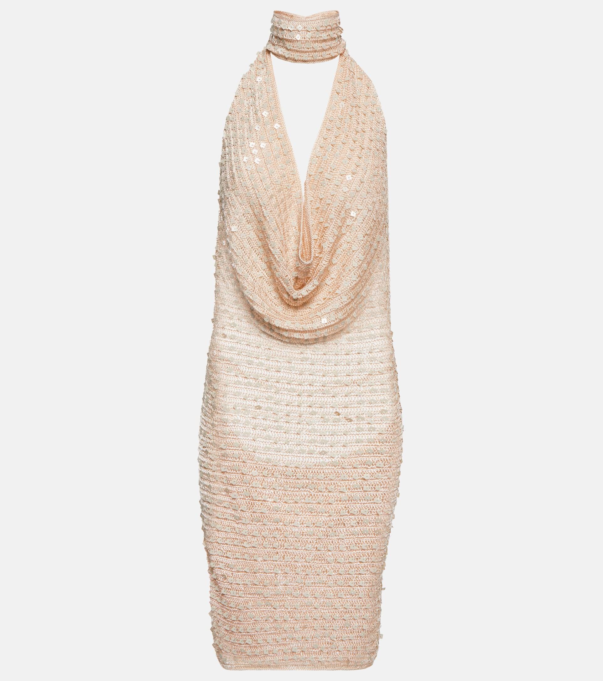 AYA MUSE Tipo Sequined Minidress in Natural | Lyst
