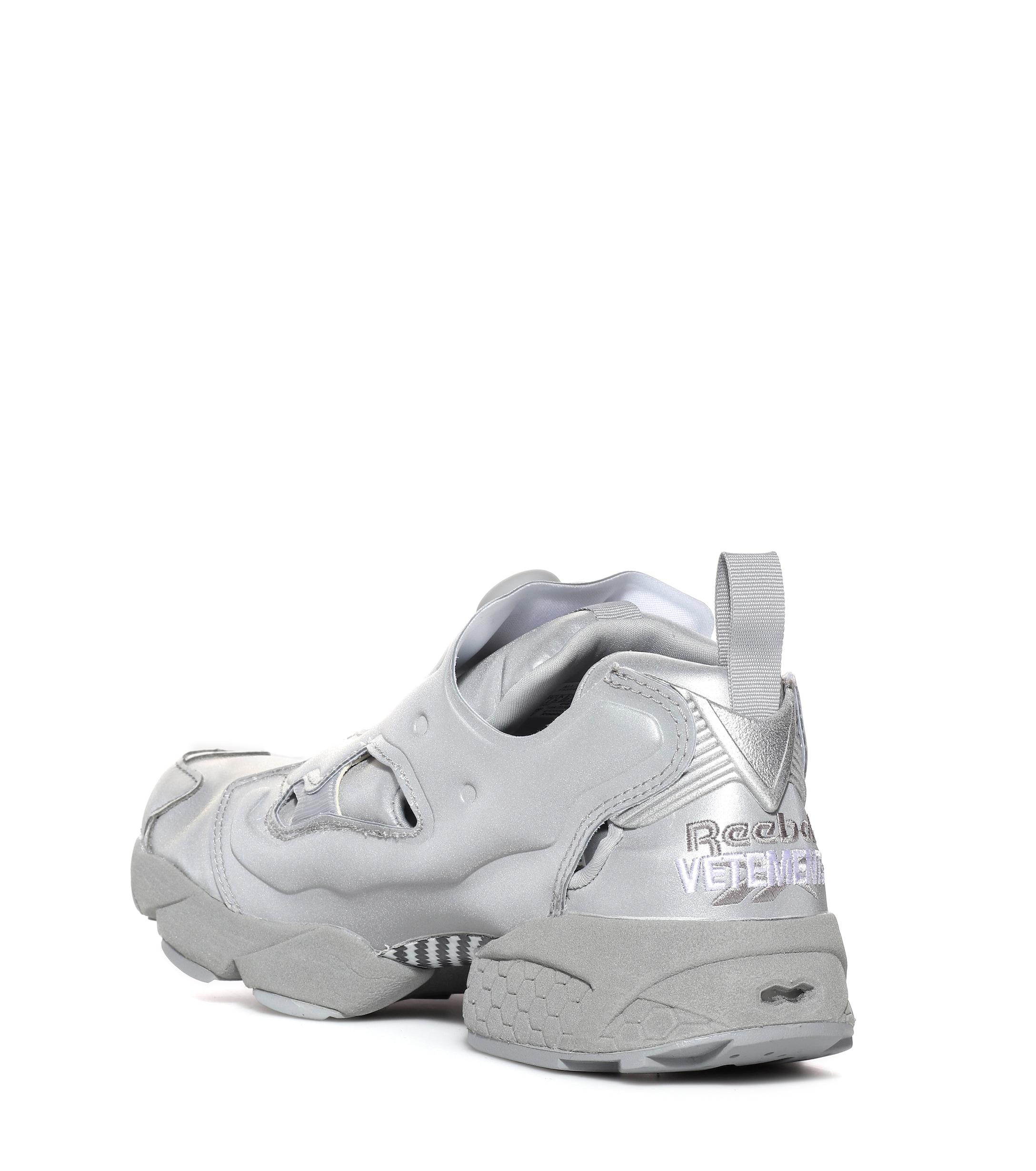Vetements X Reebok Instapump Fury Sneakers in Silver (Metallic) - Lyst