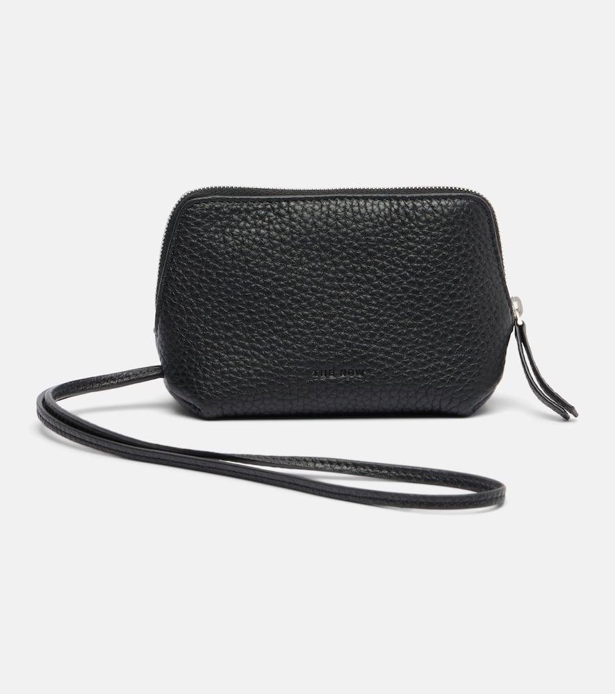 The Row Owen Leather Pouch in Black | Lyst