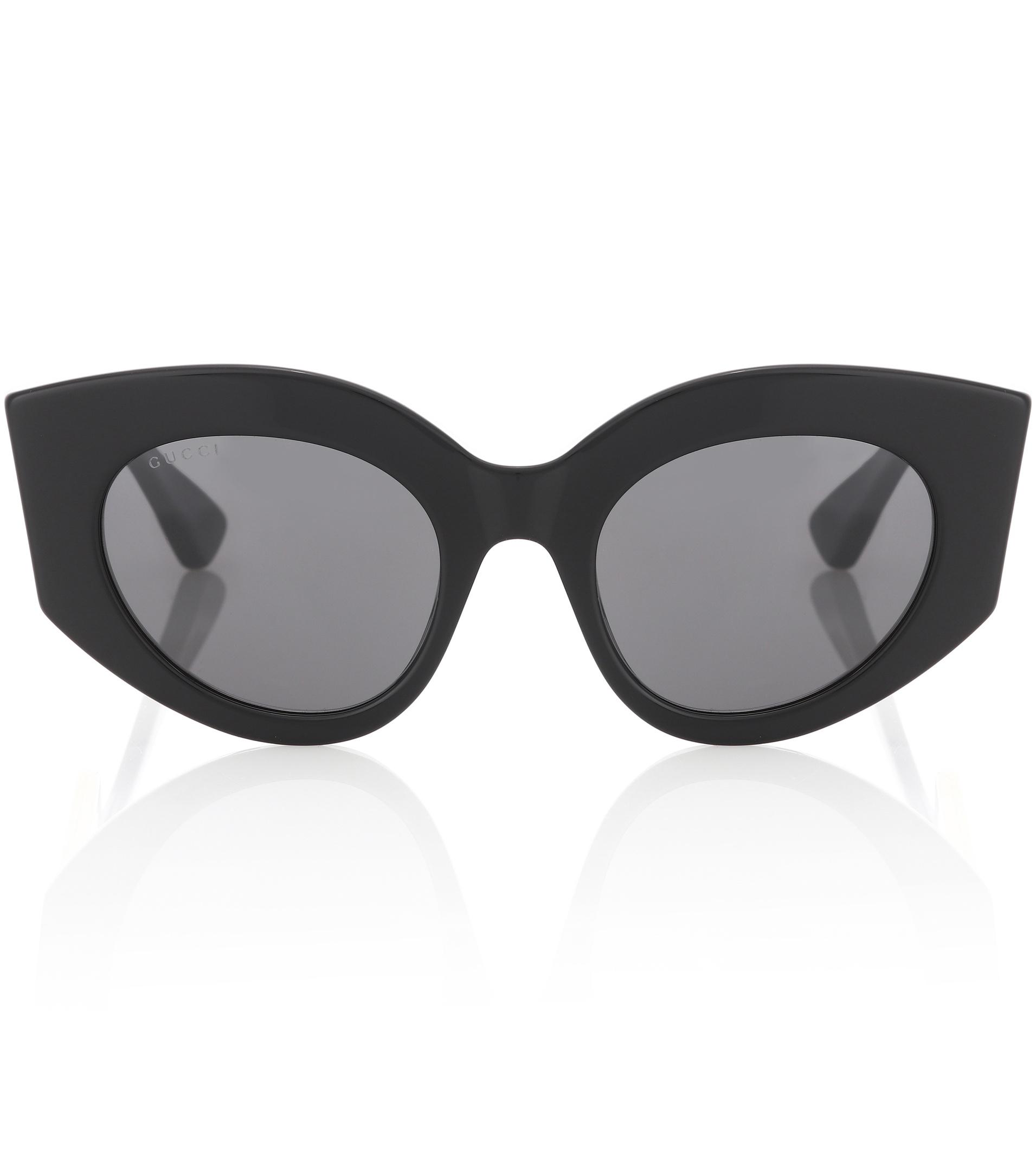 Gucci Synthetic Oversized Cateye Sunglasses in Black Lyst