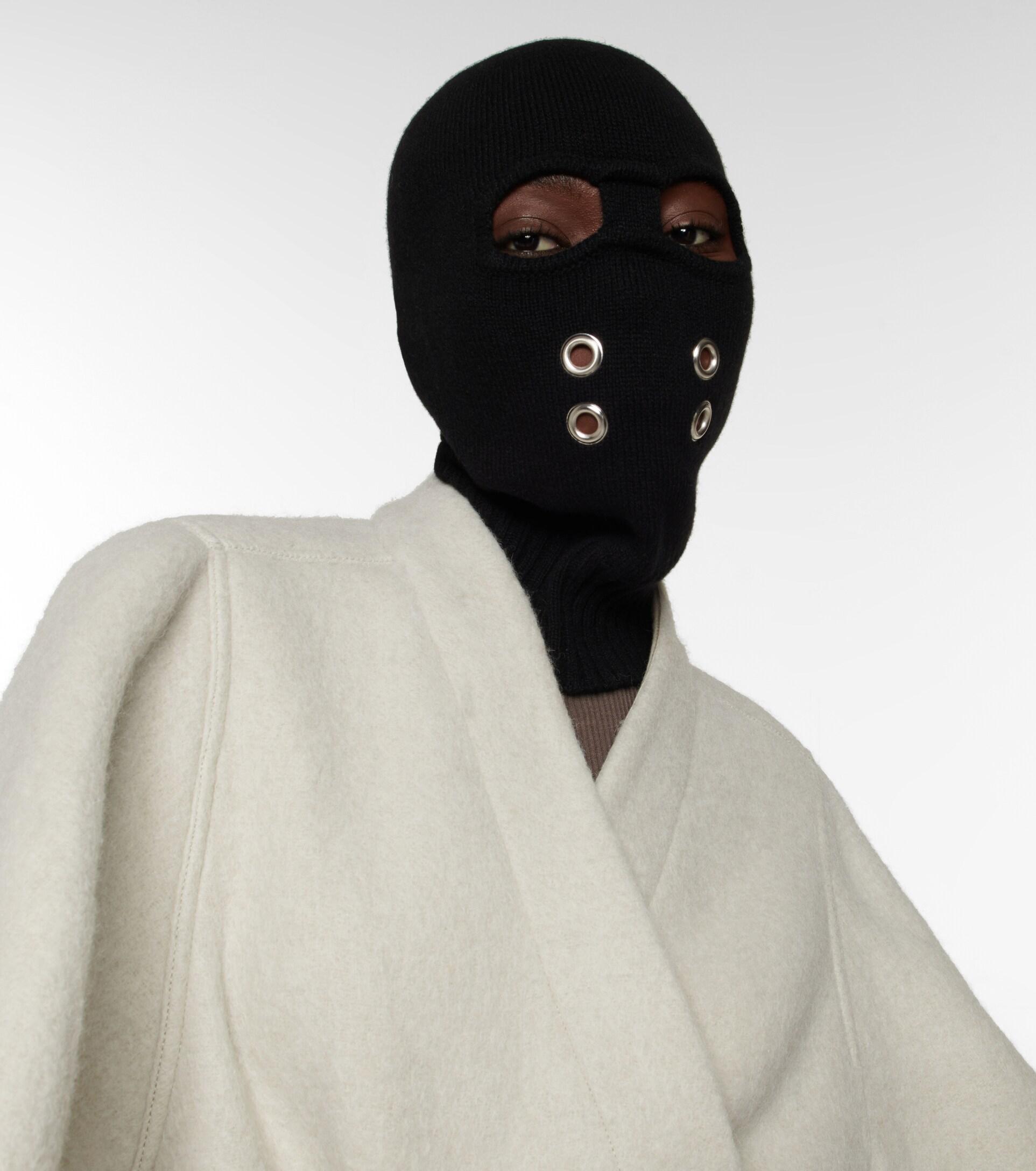 Rick Owens Cashmere And Wool Ski Mask in Black | Lyst