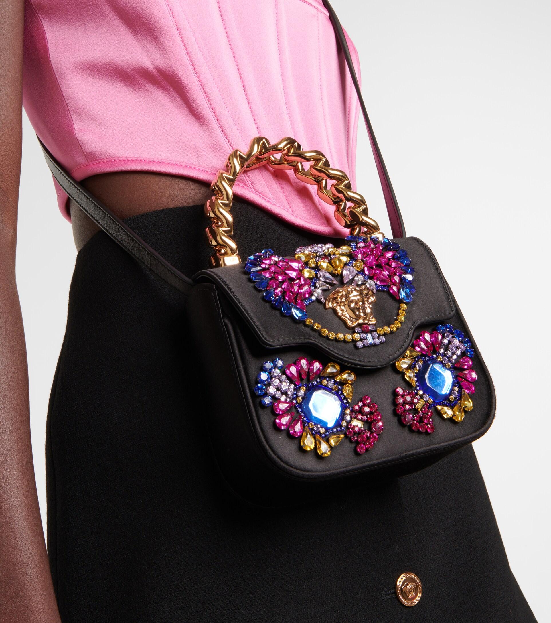 Women's La Medusa Handbag With Crystals by Versace