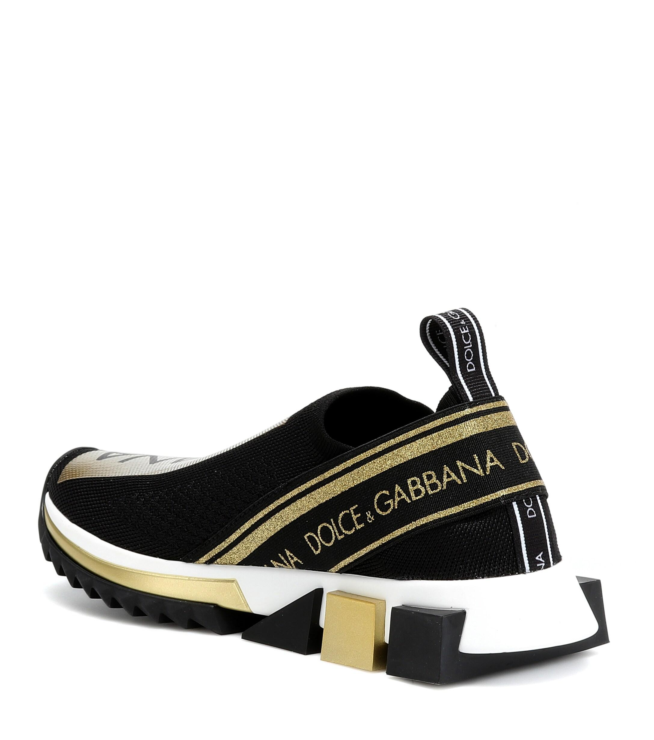 Dolce & Gabbana Sorrento Sneakers in Black/Gold (Black) - Save 54% - Lyst