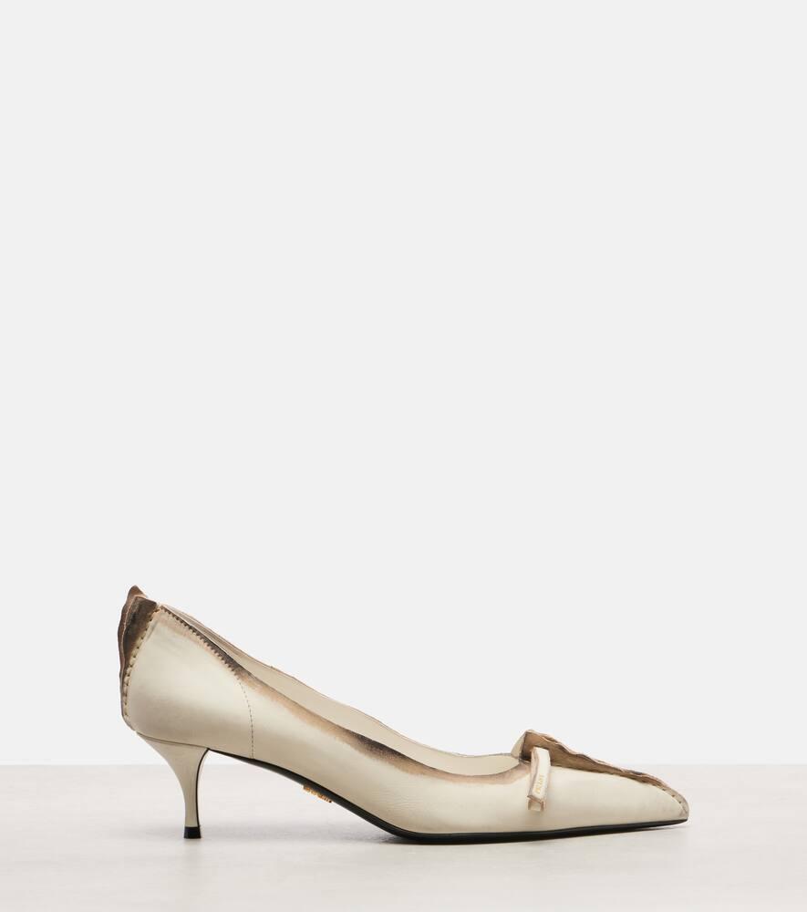 Pink Prada Wing Heels Women's Prada Pump Shoes Lyst Australia