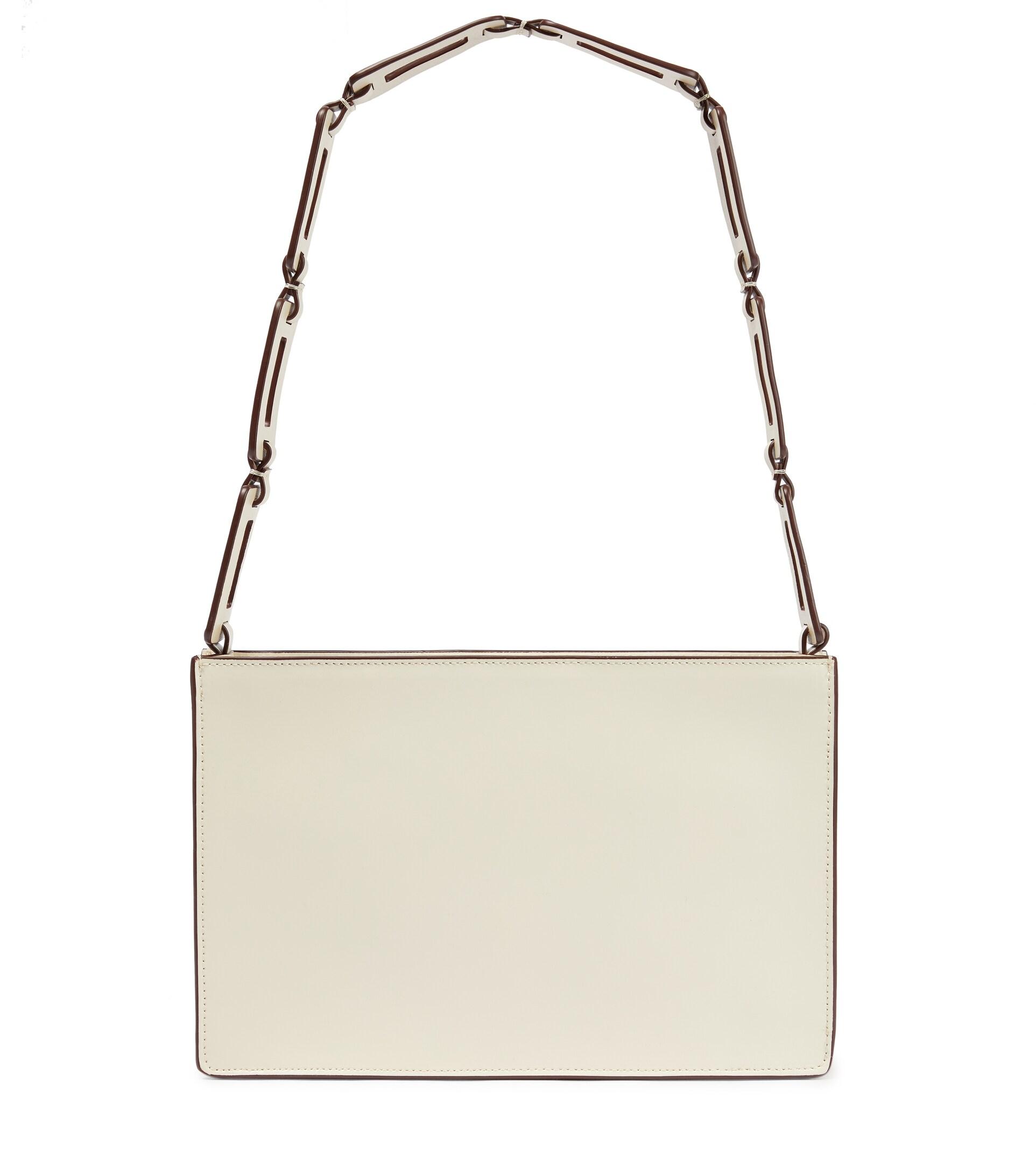 STAUD Yas Leather Shoulder Bag in Cream (Natural) | Lyst